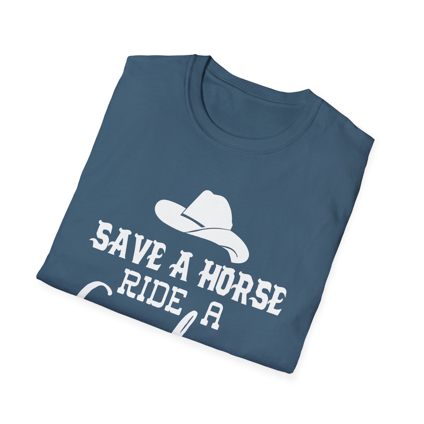 Save a Horse Ride a Cowboy T-Shirt – Western Cowboy Hat Graphic Tee