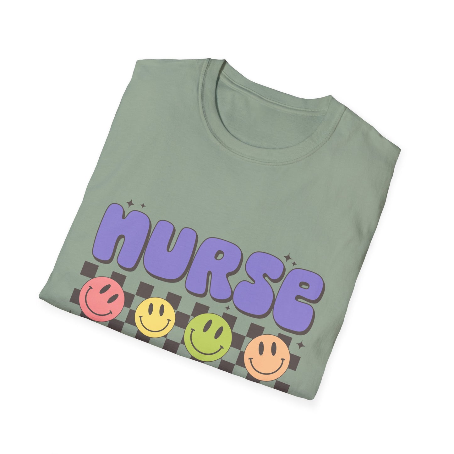 Nurse Nurse Cute Smiley Graphic T-Shirt