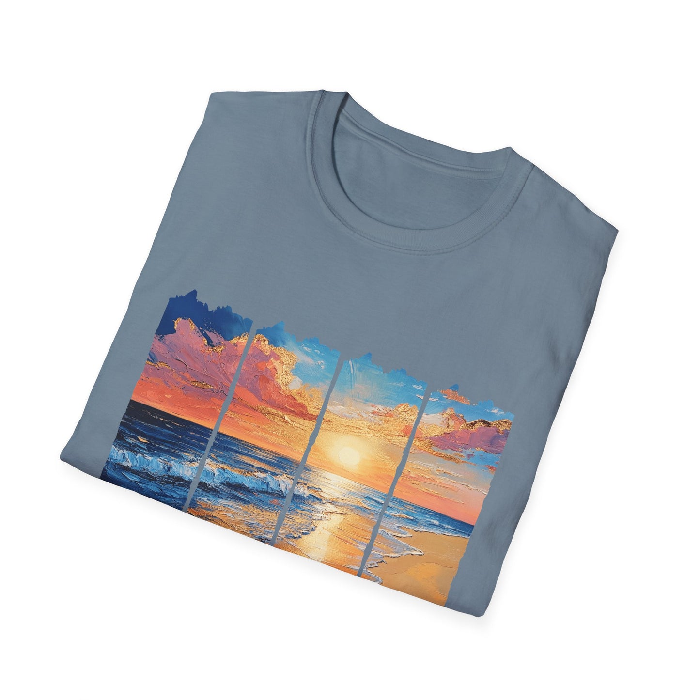 Sunset Beach T-Shirt — Scenic Ocean Sunrise Graphic Tee