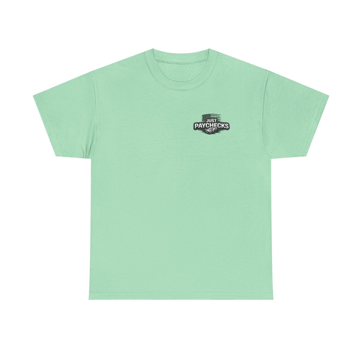 Truck Driver T-Shirt — "No Handouts Just Paychecks" Patriotic Semi-Truck Tee