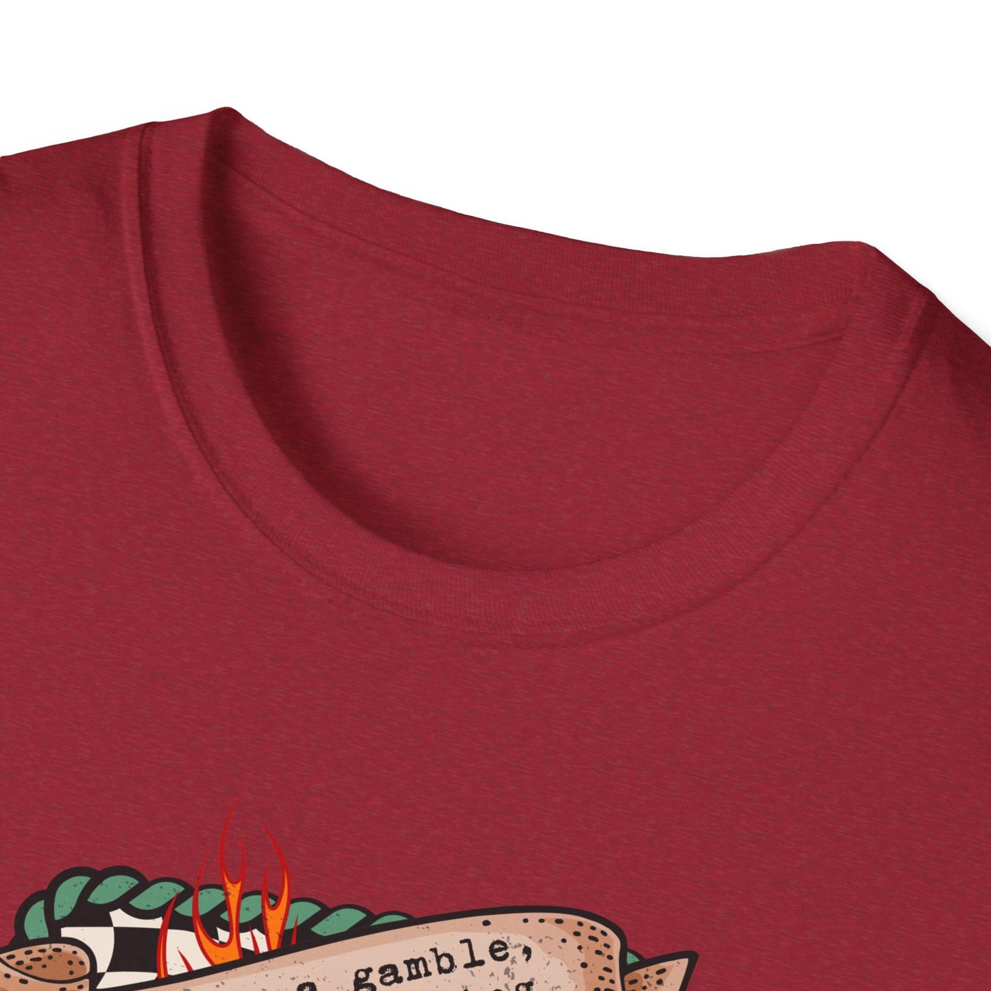 Casino Night Graphic T-Shirt — Aces, Dice & Retro Gaming Design