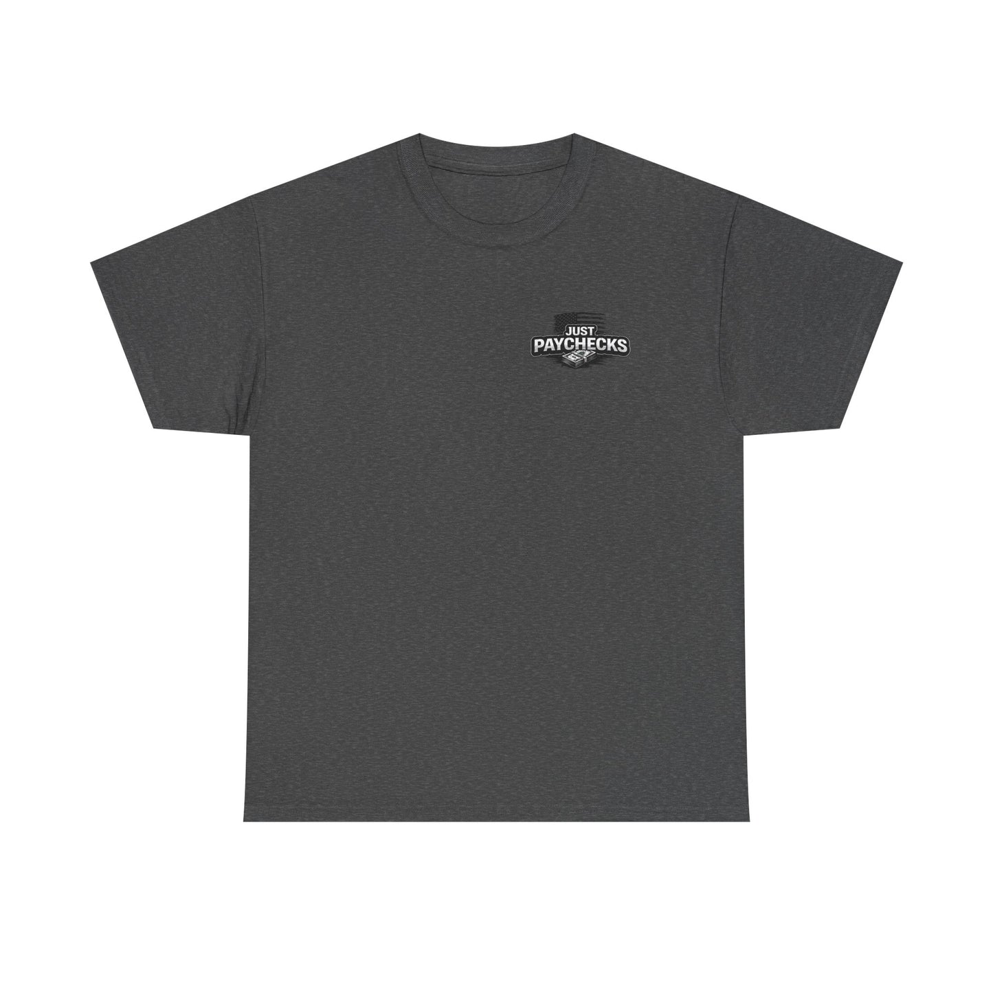 Truck Driver T-Shirt — "No Handouts Just Paychecks" Patriotic Semi-Truck Tee
