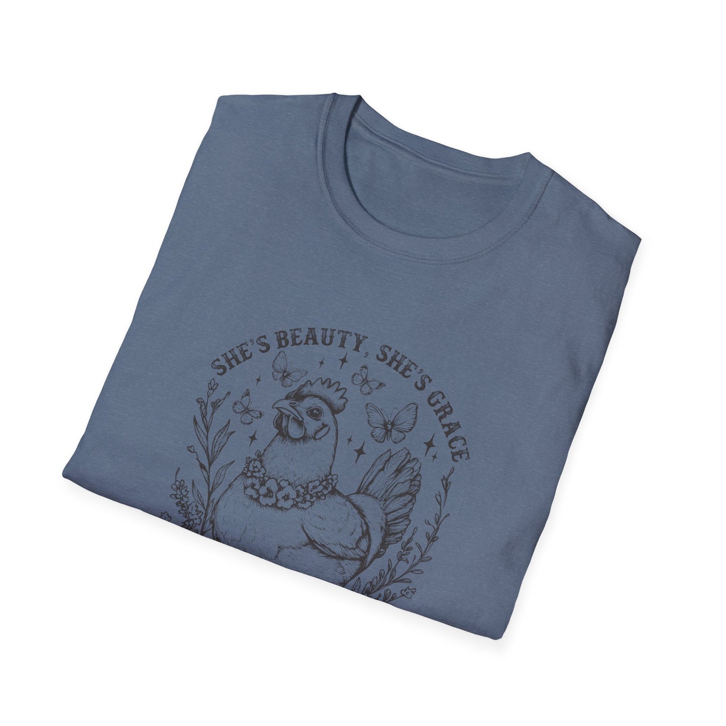 She'll Peck You In The Face Chicken T-Shirt – Funny Farmyard Hen Graphic Tee