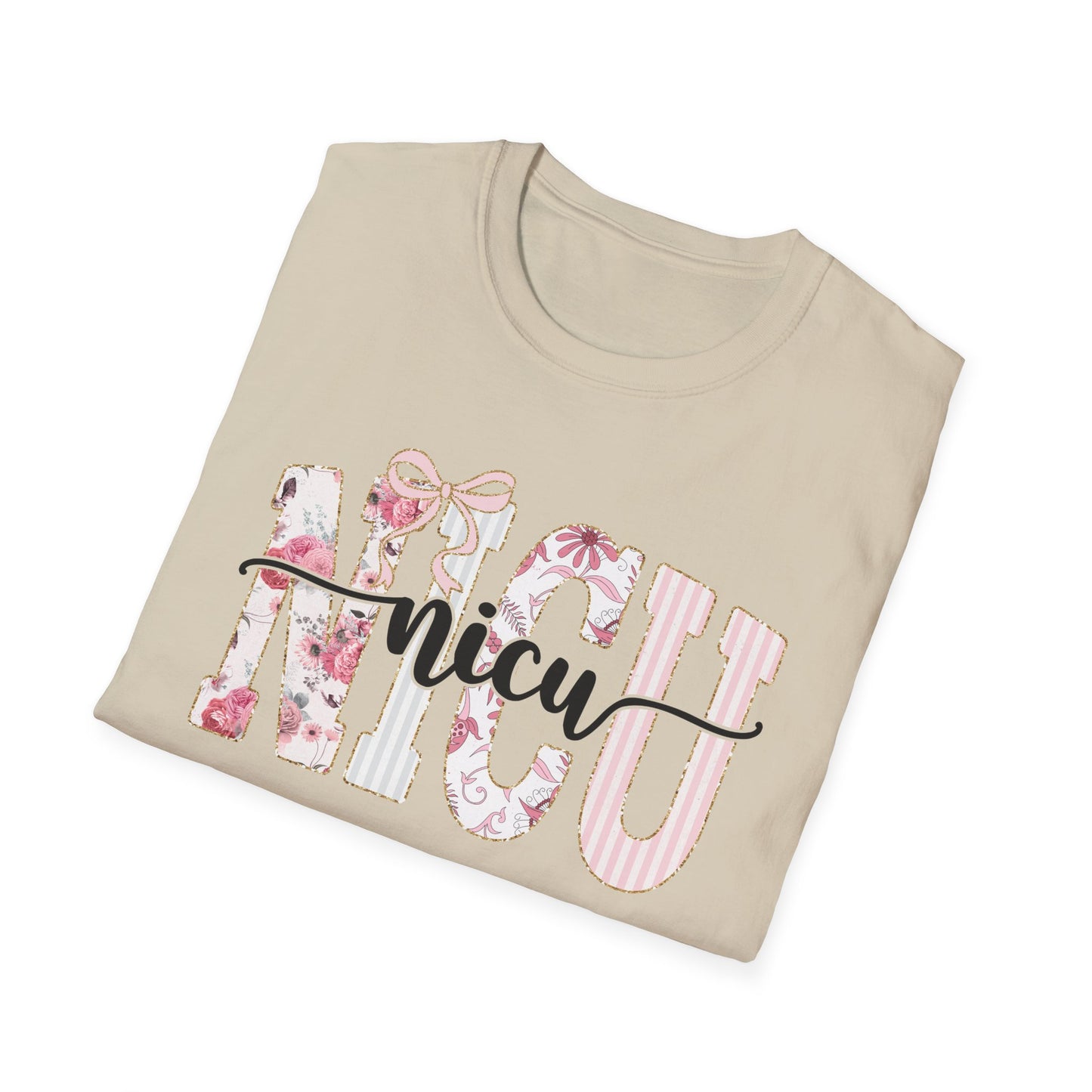 NICU Floral T-Shirt — Support Nurse/Parent Newborn ICU Shirt