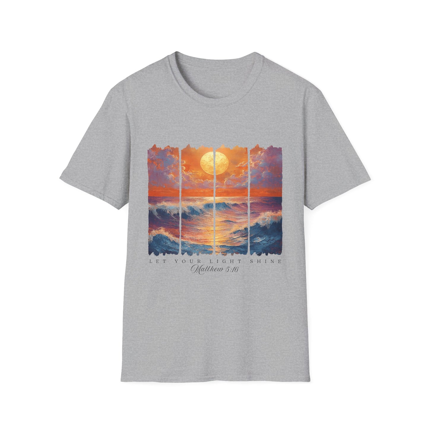 Sunset Ocean Art T-Shirt — Coastal Sunrise Graphic Tee