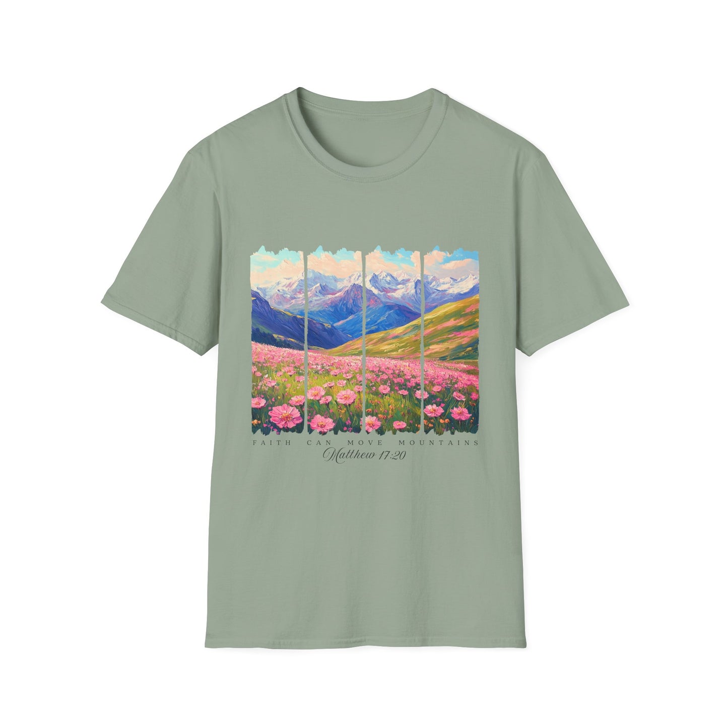 Mountain Wildflower Panel T-Shirt — Colorado 2024 Scenic Nature Tee