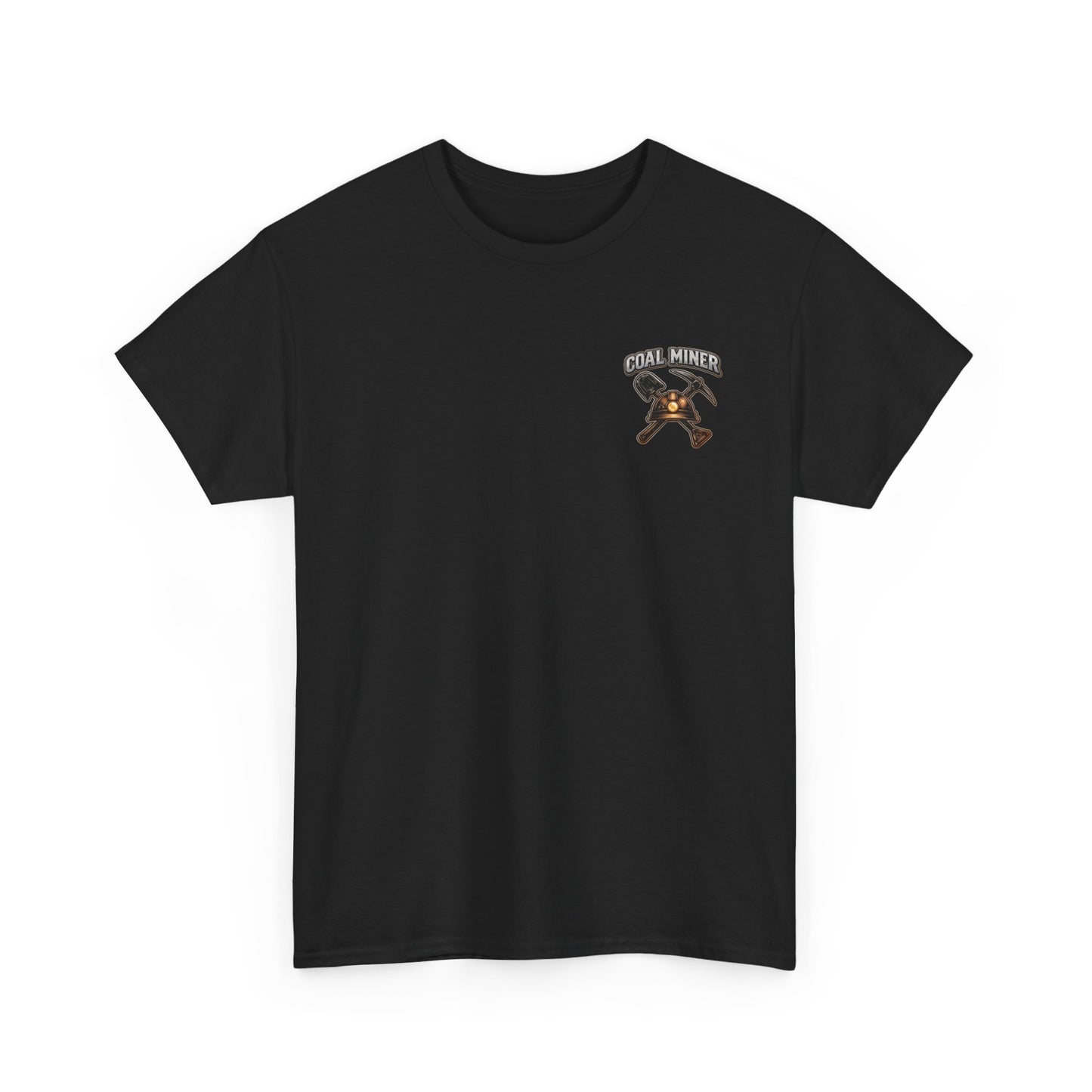 Coal Miner T-Shirt — "Forgotten in the Dark" Skull Hardhat Graphic Tee