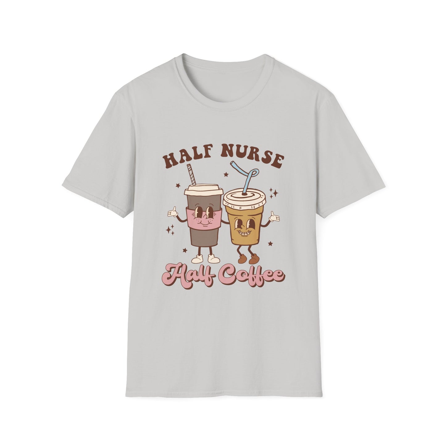 Half nurse half coffeeUnisex Softstyle T-Shirt