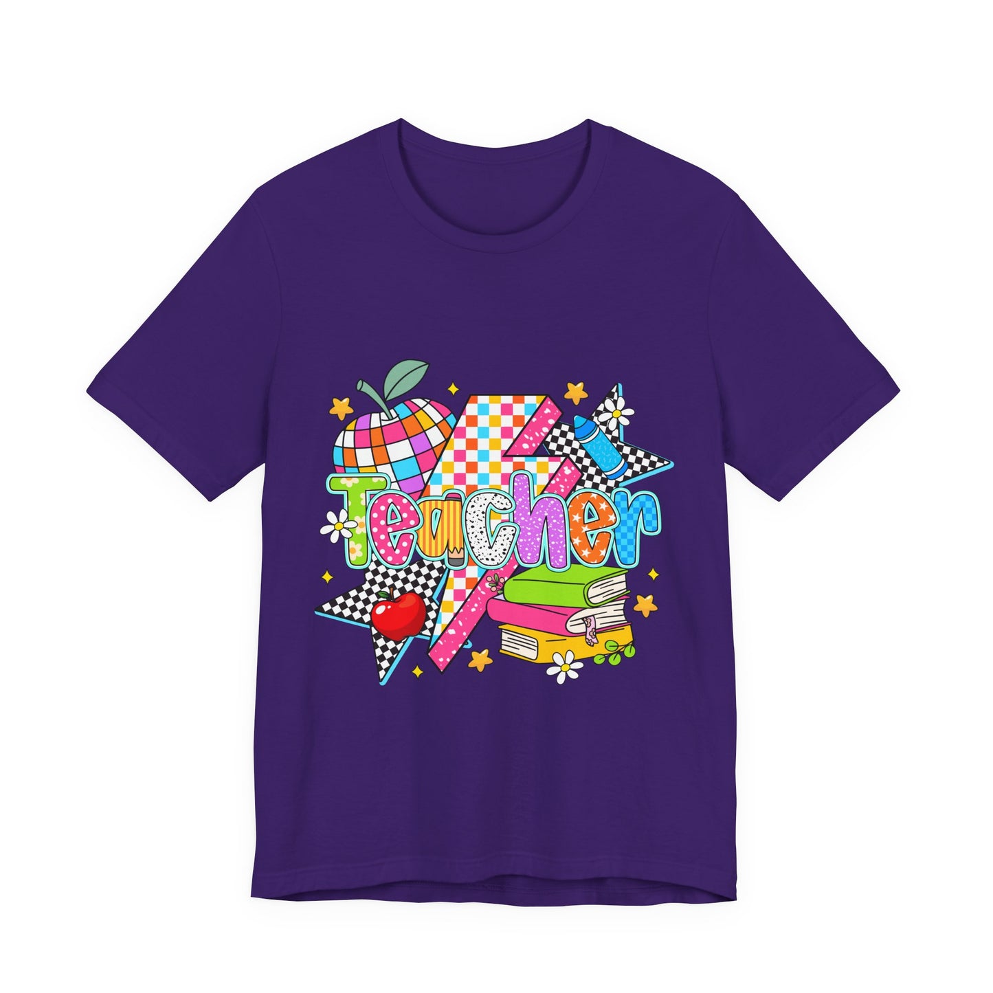 Teacher Colorful Doodle Graphic Tee — Back to School Gift for Teachers
