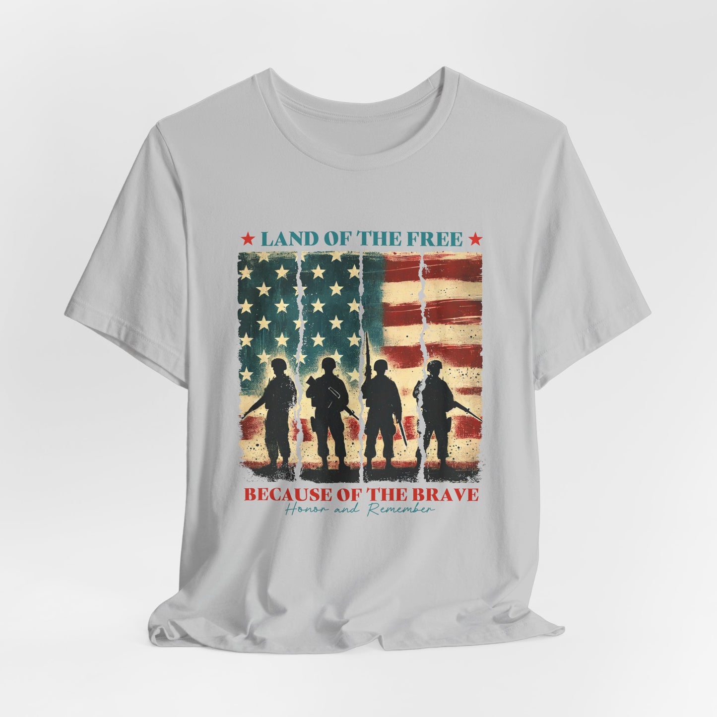 Patriotic 'Land of the Free, Because of the Brave' T-Shirt