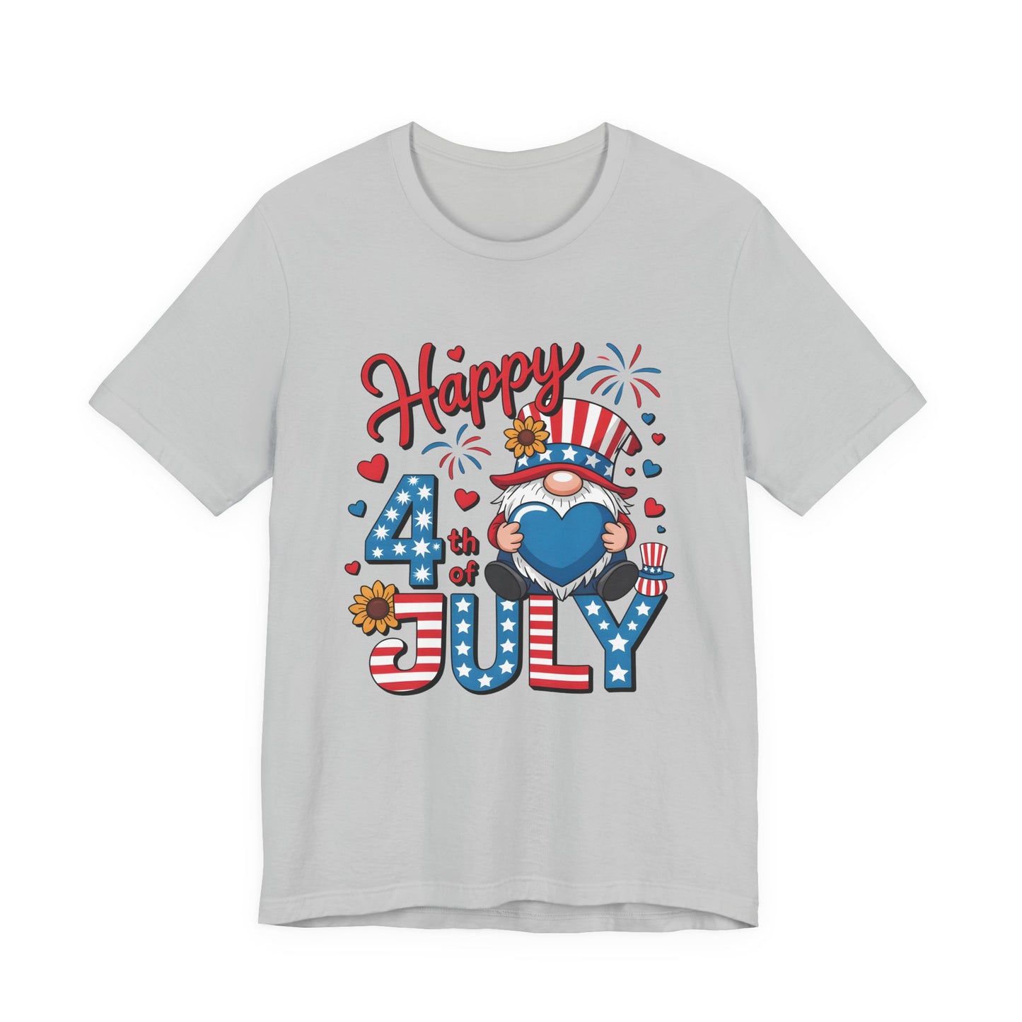 4th of July Gnome T-Shirt – Happy 4th of July Patriotic Tee