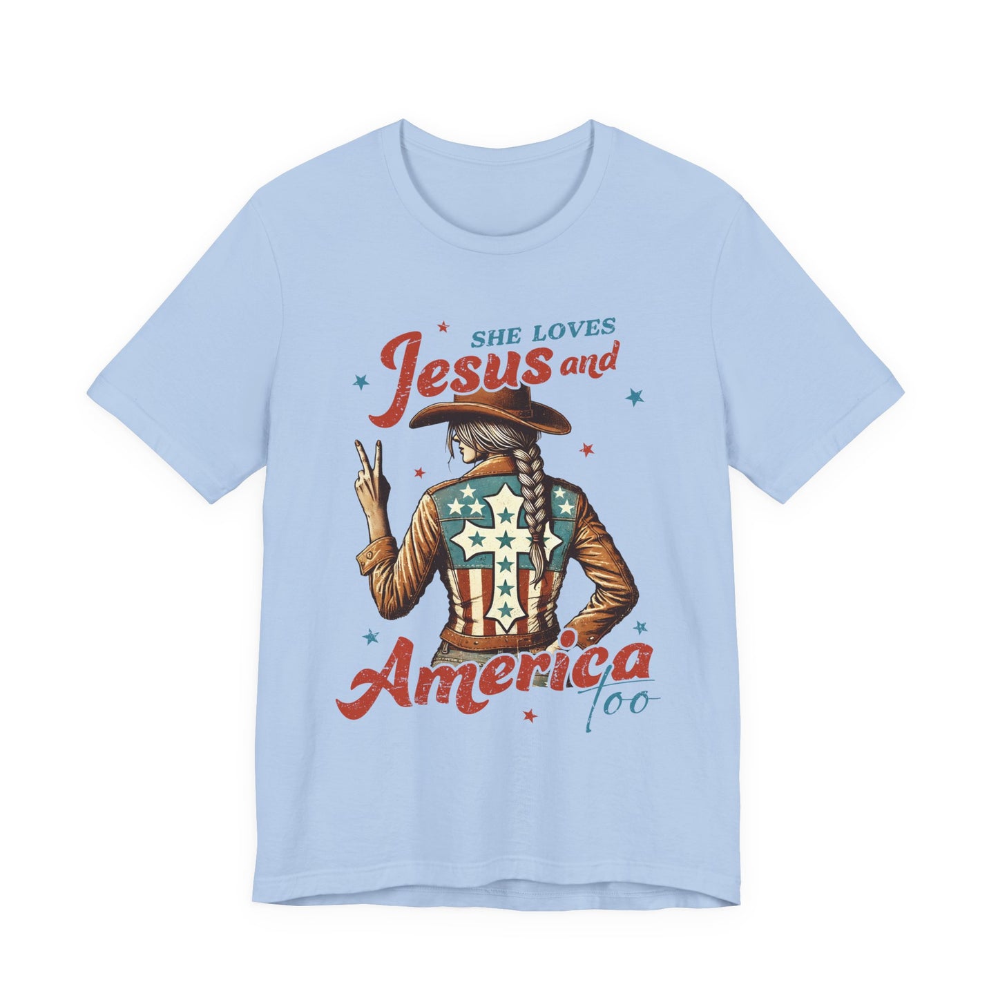 She Loves Jesus and America Tee