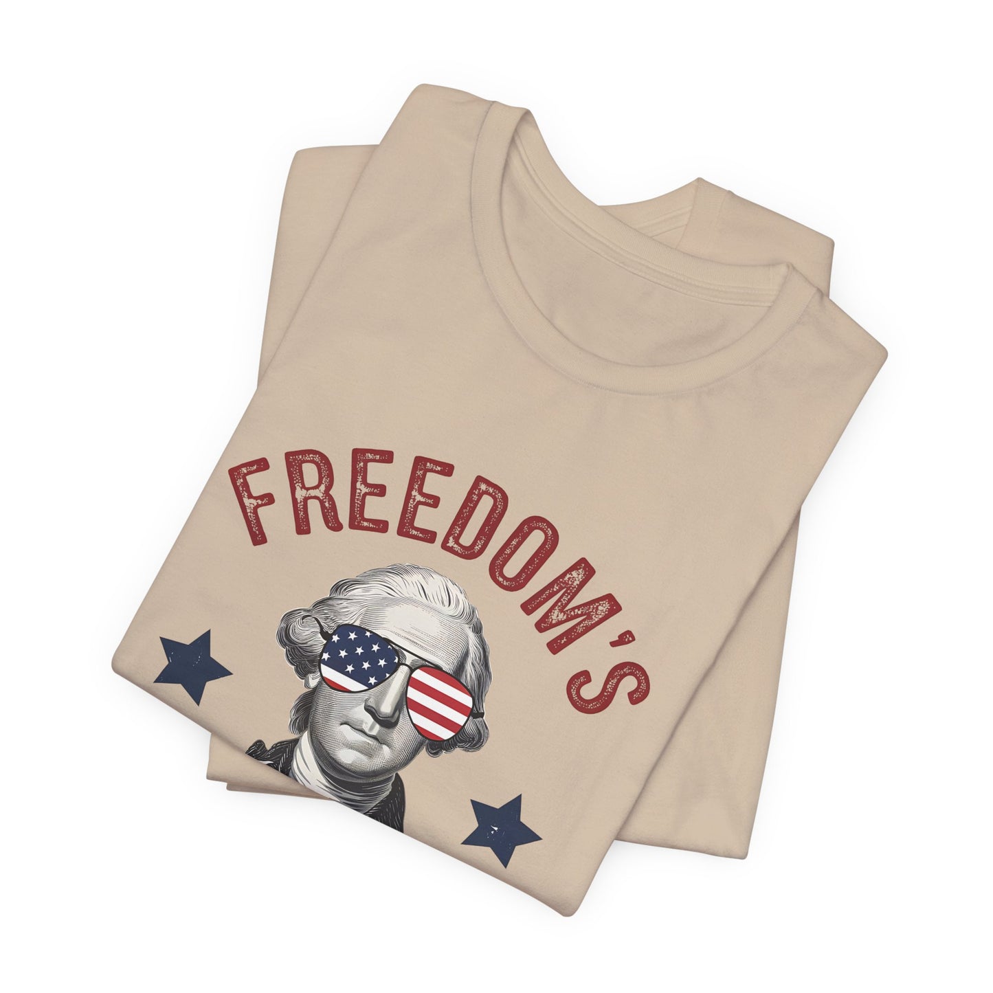 Patriotic Tee — "Freedom's Been Cool Since 1776" George Washington Shirt