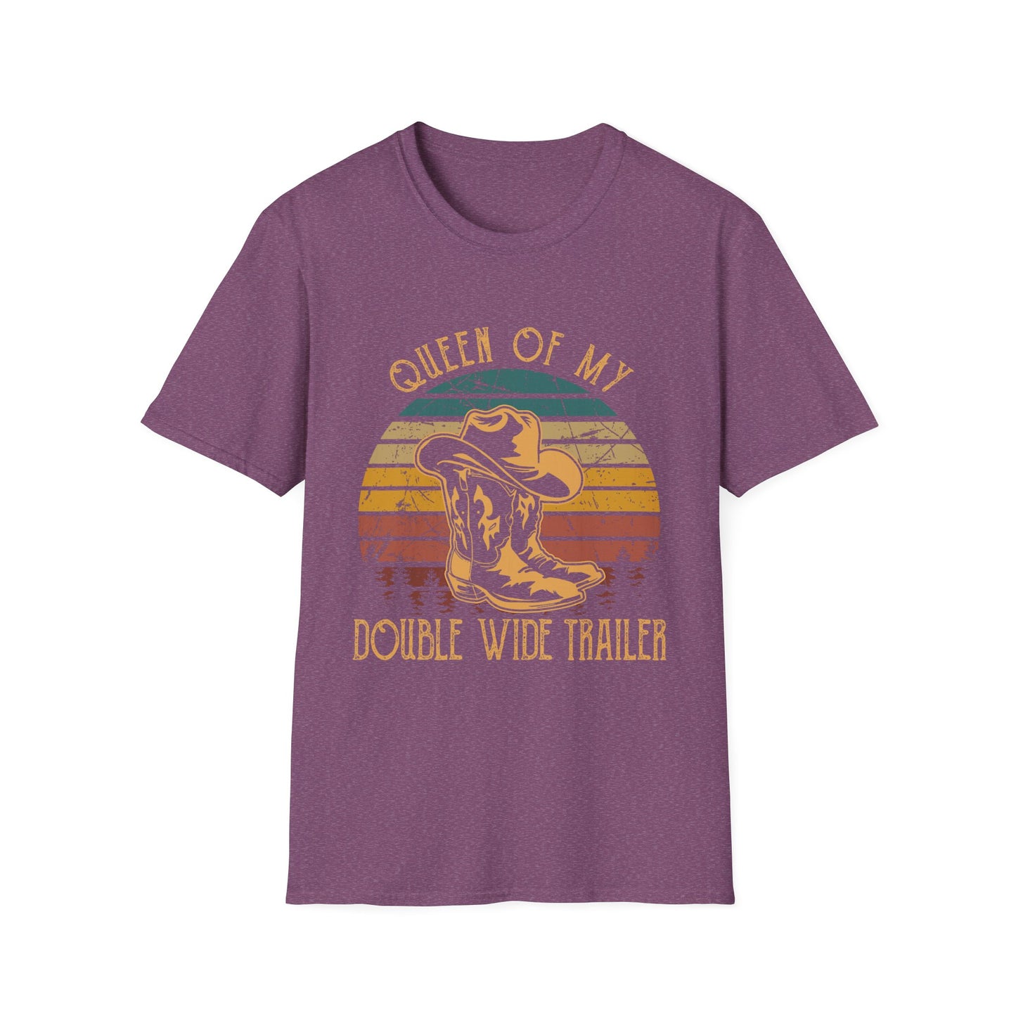 Queen of My Double Wide Trailer T-Shirt — Retro Cowgirl Graphic Tee