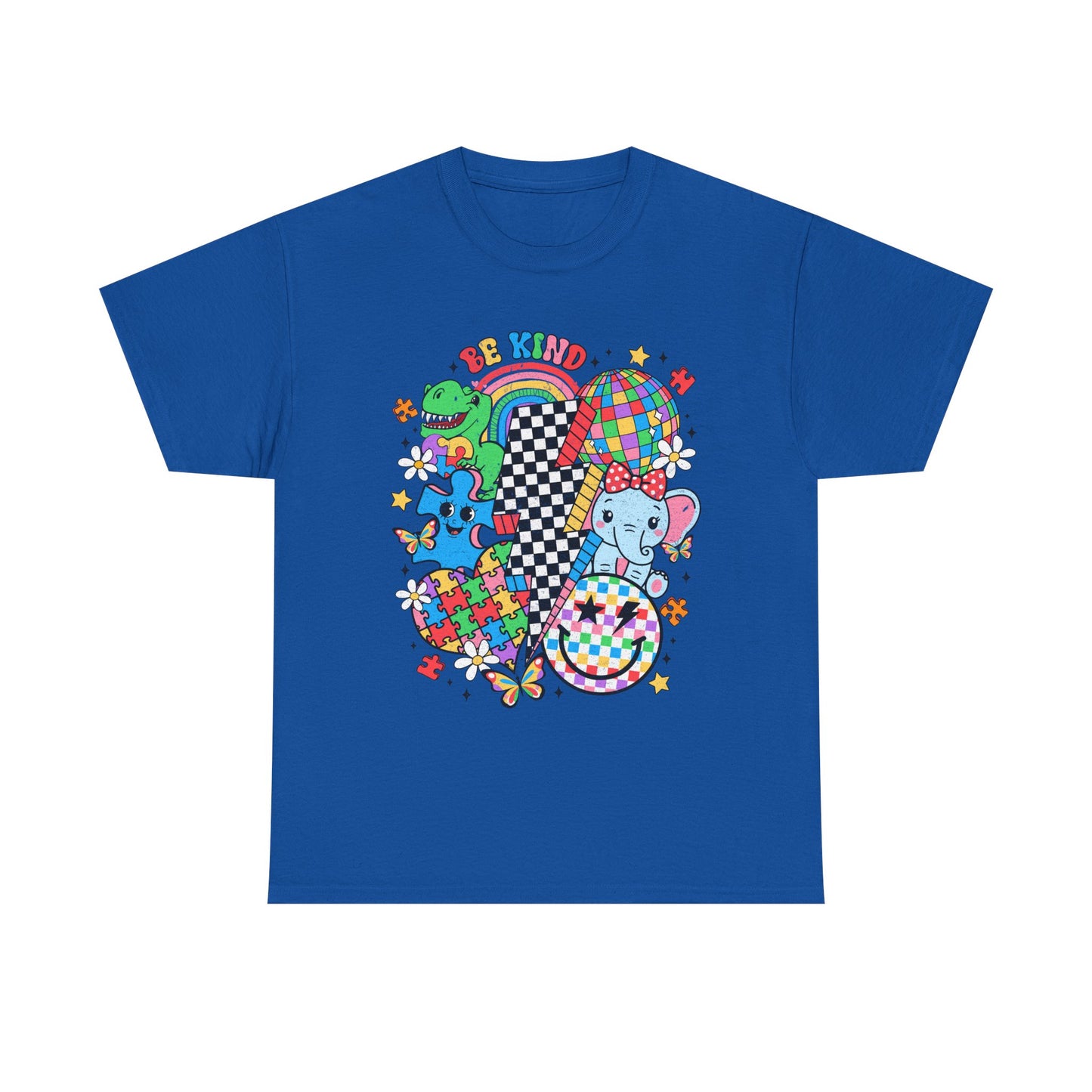 Autism Awareness Puzzle Heart Tee — Colorful Kids & Adults Support Shirt