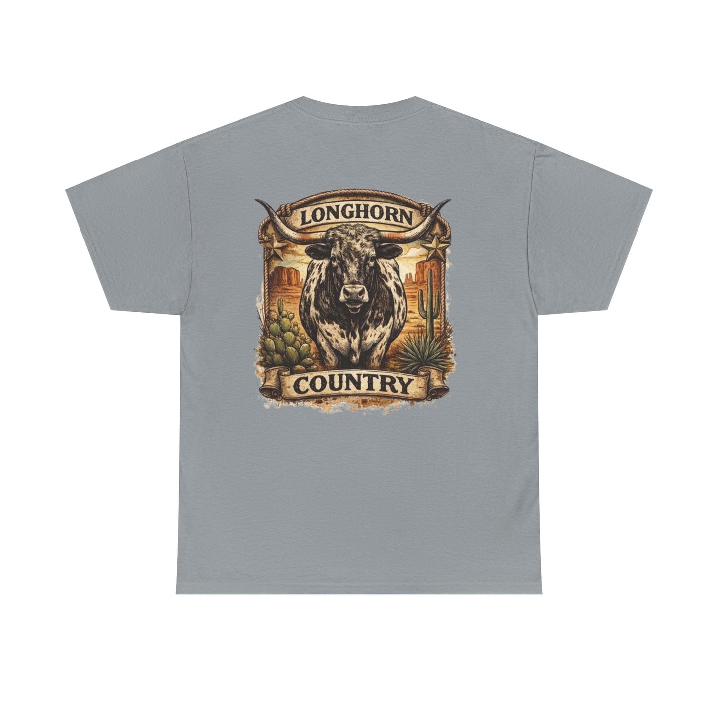 Longhorn Country Tee — Western Bull Graphic T-Shirt