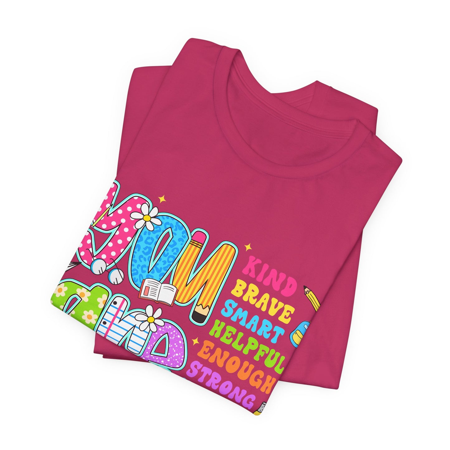 You Are Loved Kids T-Shirt — Colorful Positive Affirmation Tee (You Are Kind, Brave, Smart)