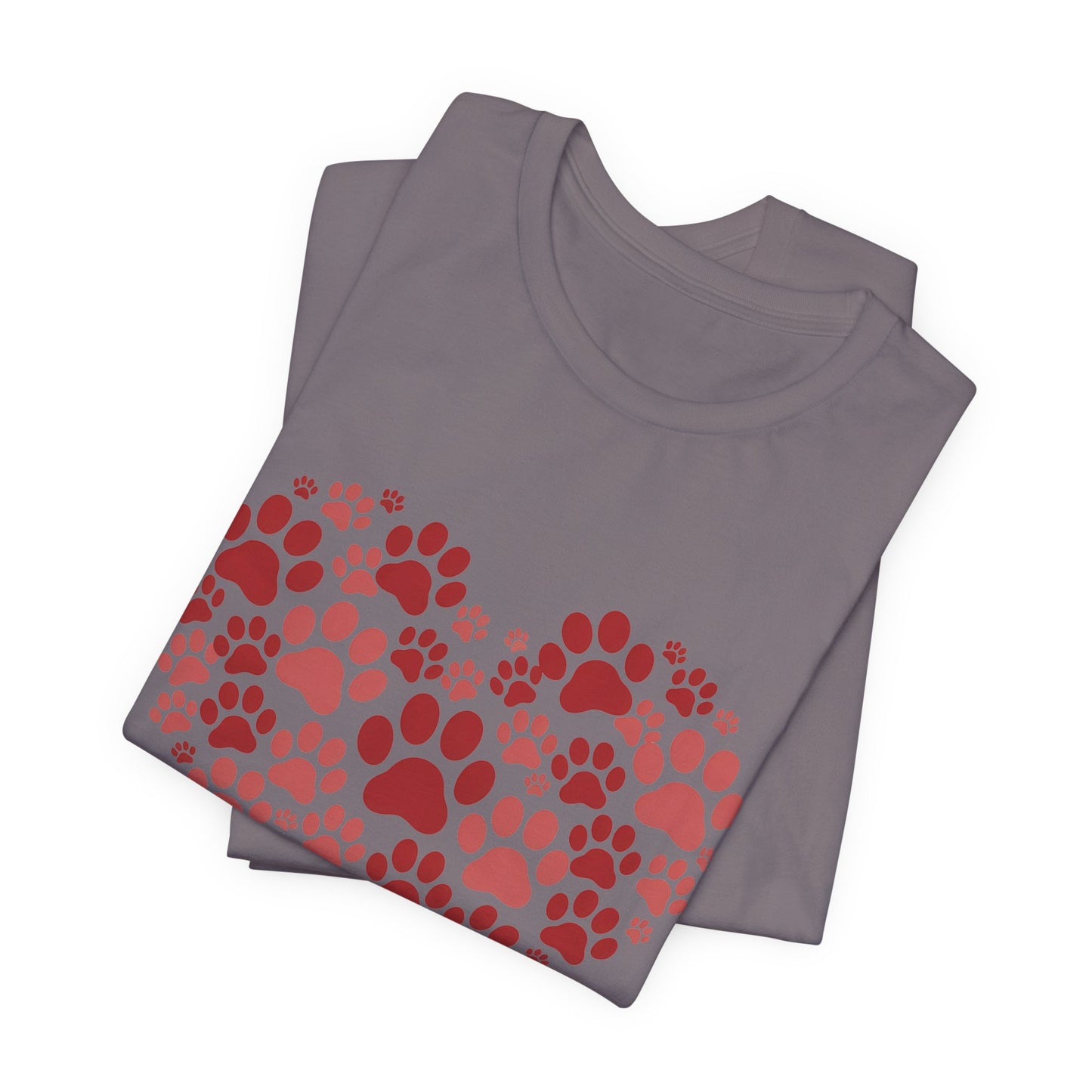 Heart Paw Print T-Shirt — Dog Lover Valentine Tee