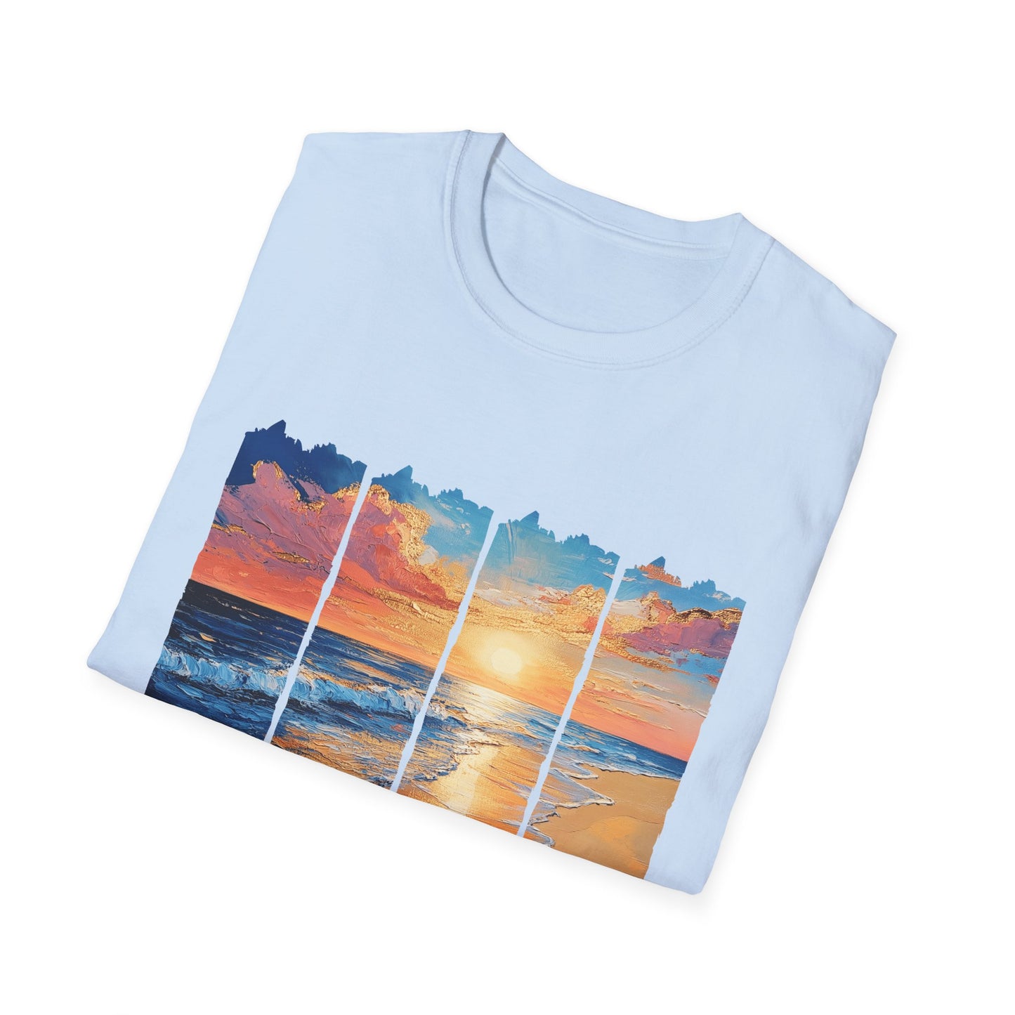 Sunset Beach T-Shirt — Scenic Ocean Sunrise Graphic Tee