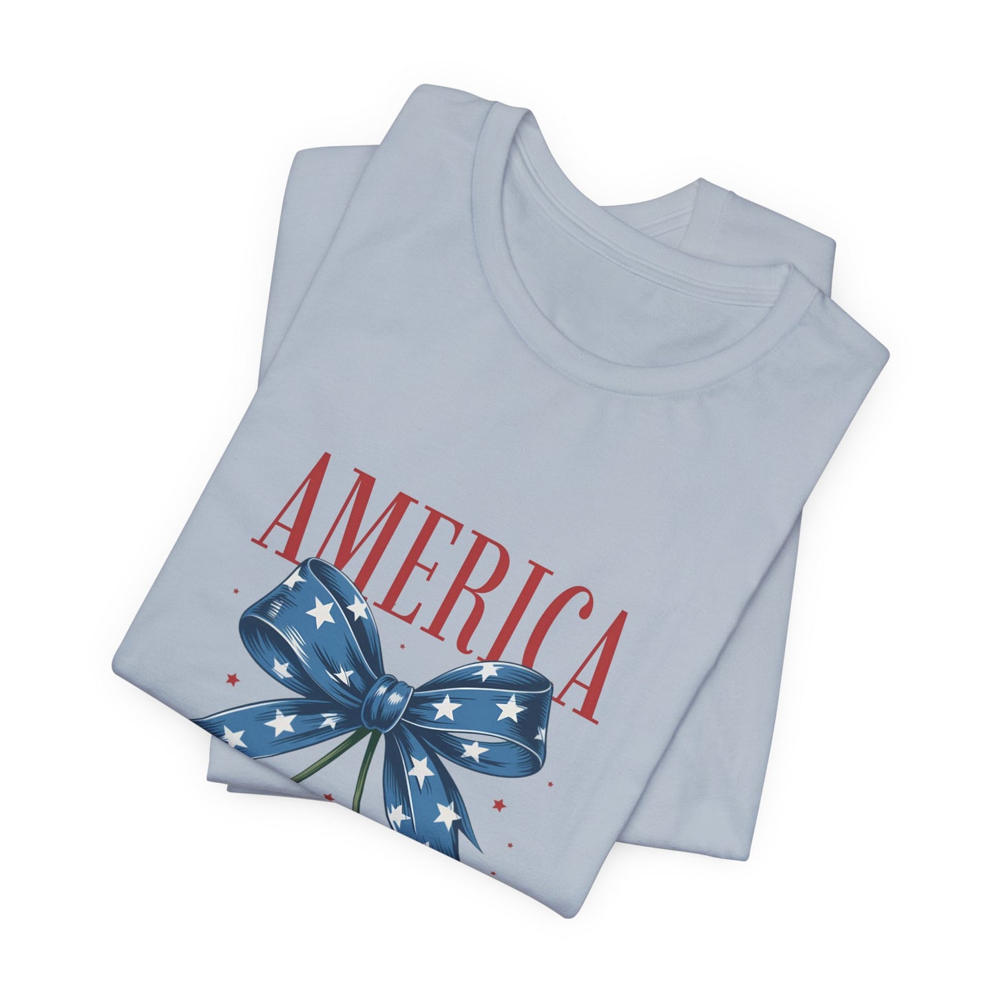 America Cherry Tee — Patriotic Stars & Stripes Graphic T-Shirt