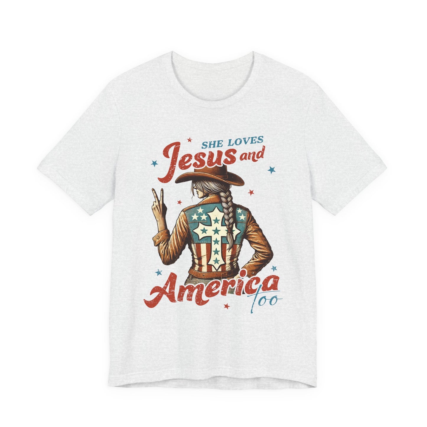 She Loves Jesus and America Tee