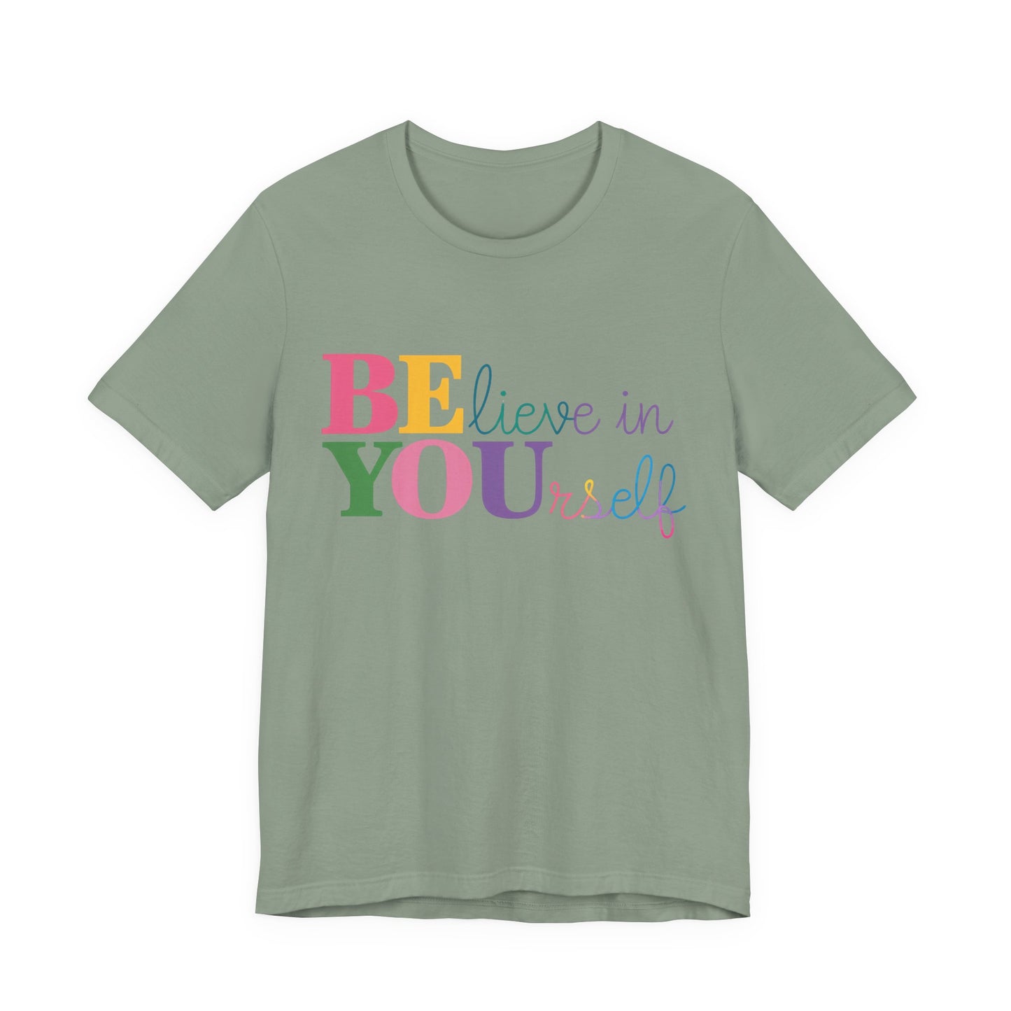 Believe in Yourself Colorblock Tee