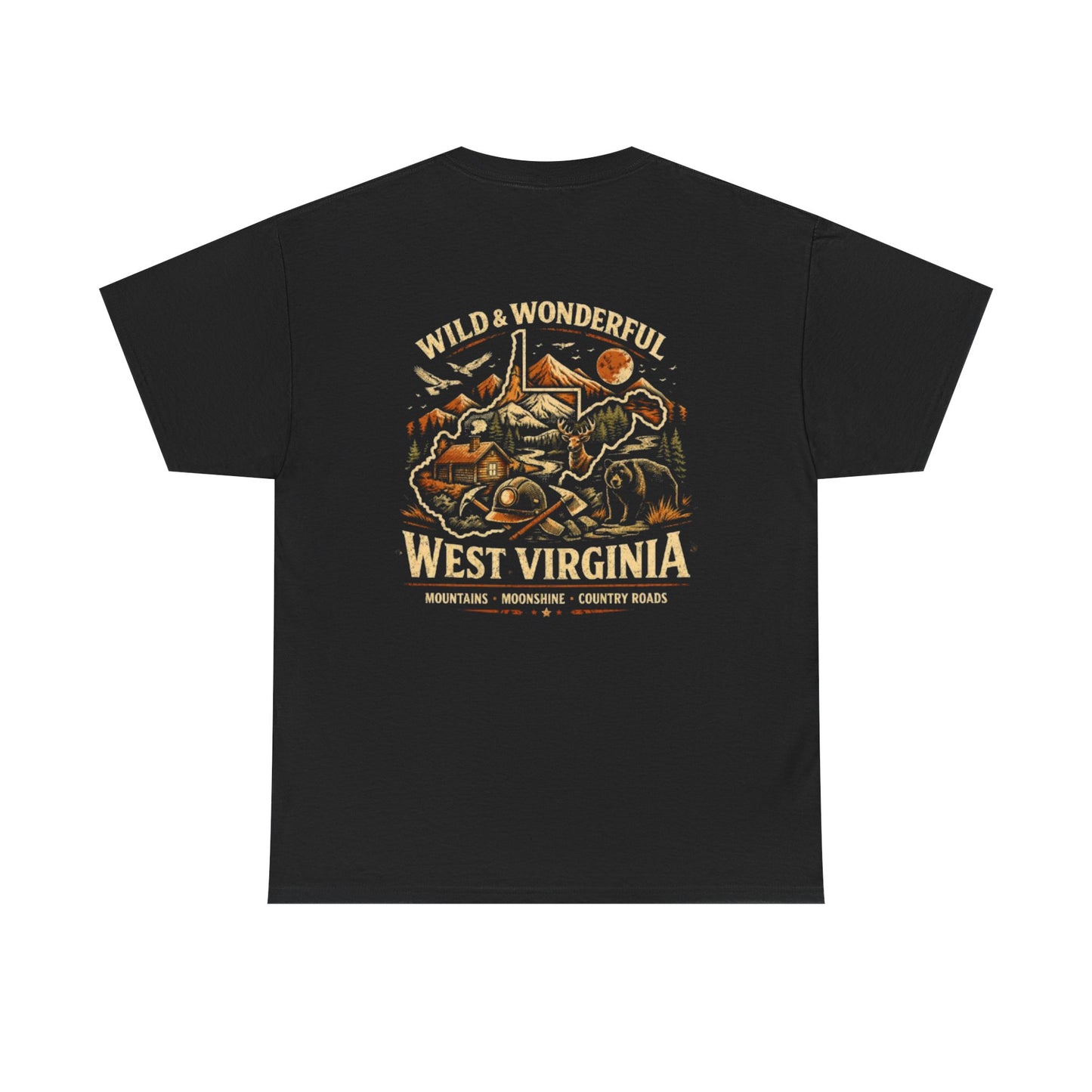 West Virginia Tee - "Wild & Wonderful" Scenic Mountains & Outdoors Shirt