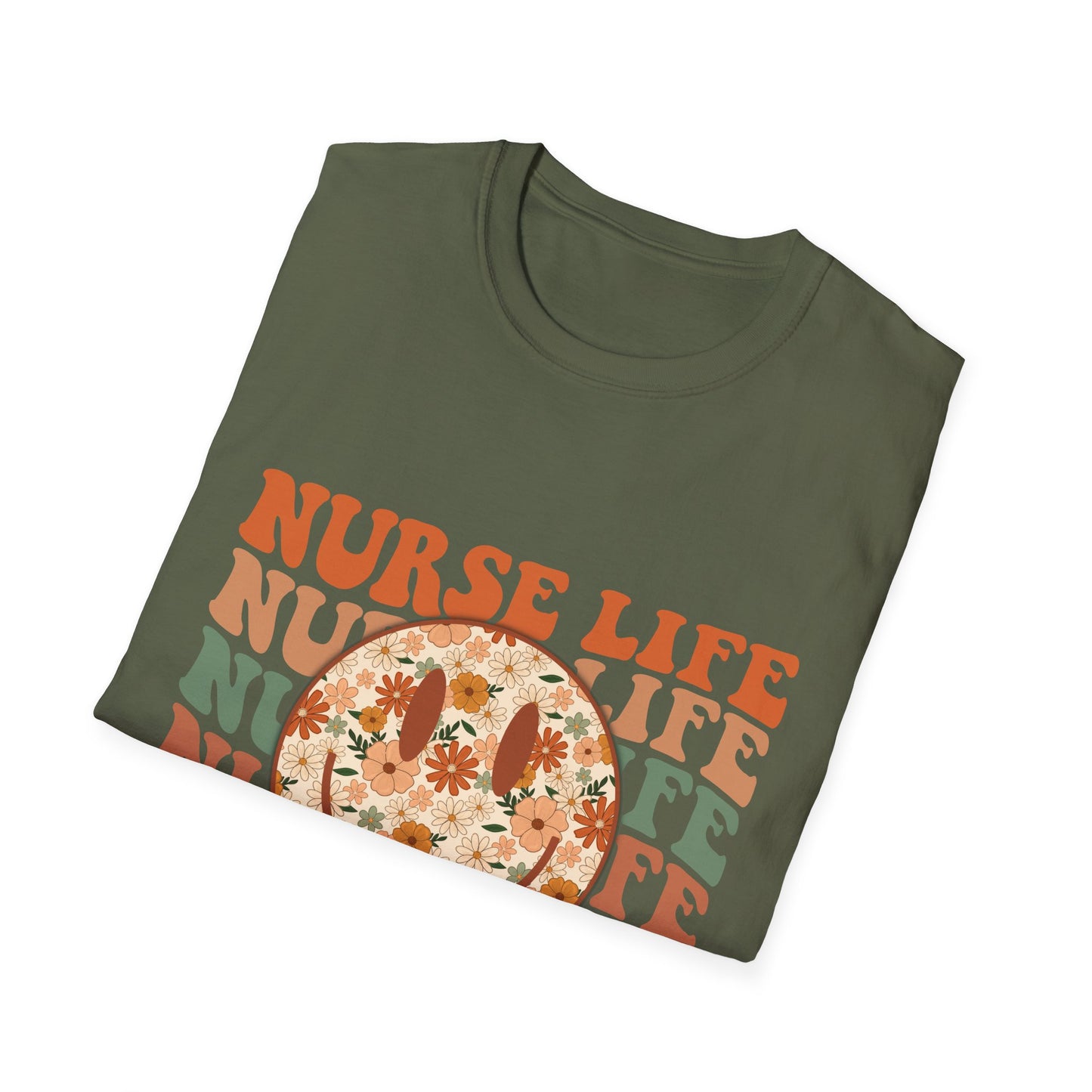 Nurse Life Floral Pizza T-Shirt