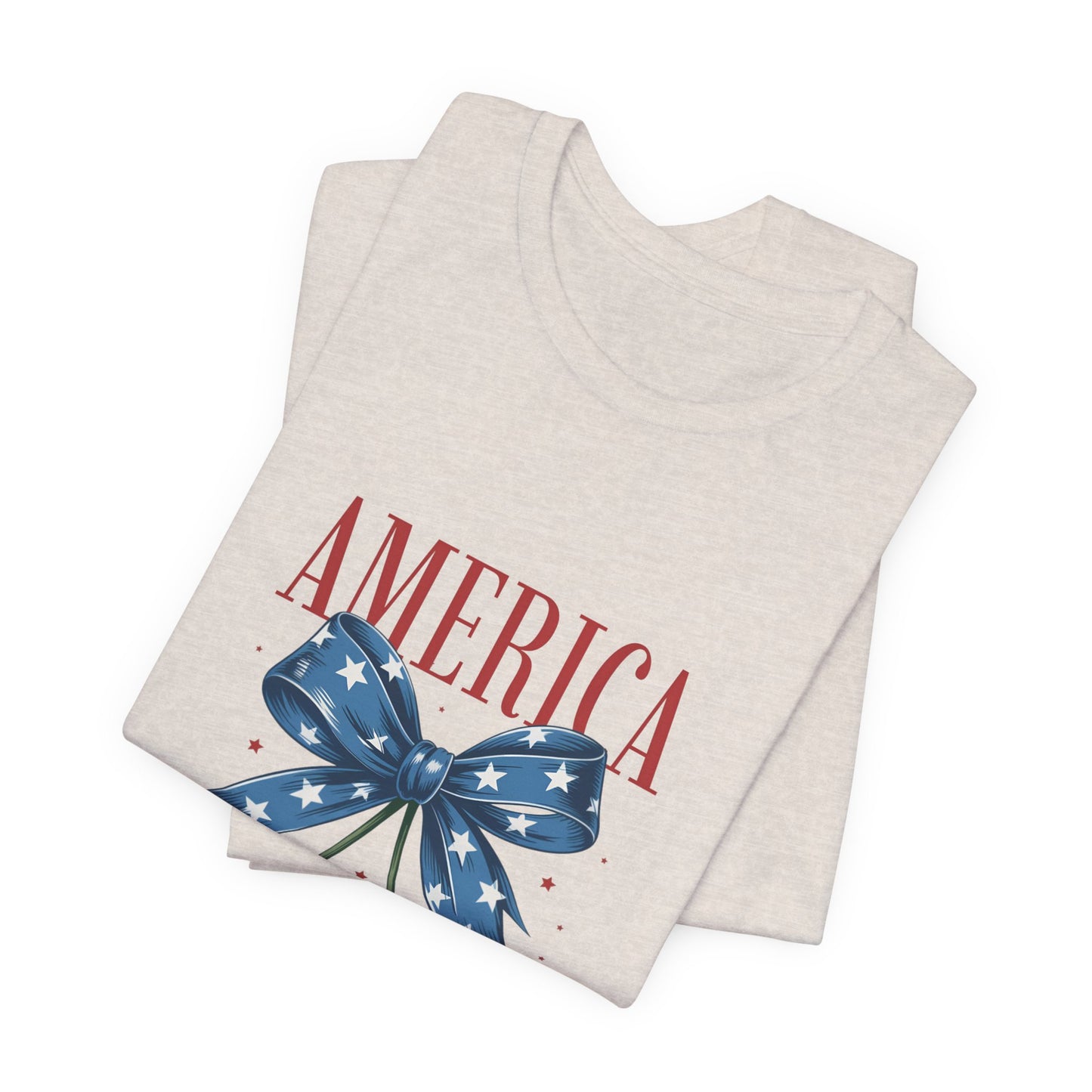 America Cherry Tee — Patriotic Stars & Stripes Graphic T-Shirt