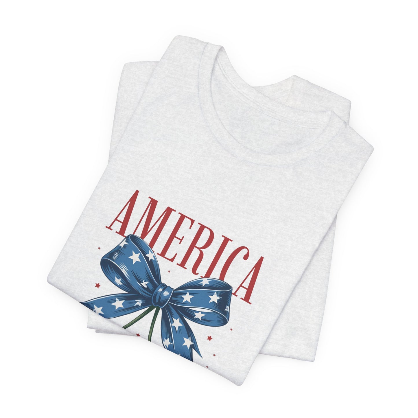 America Cherry Tee — Patriotic Stars & Stripes Graphic T-Shirt