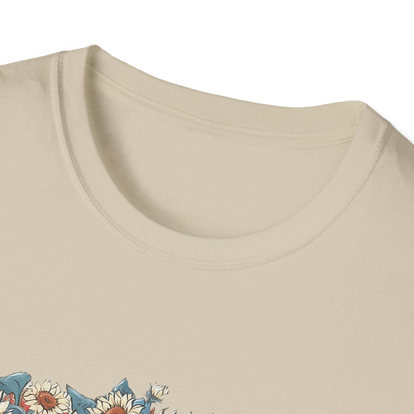 Patriotic Sunflower Cowboy Boots T-Shirt