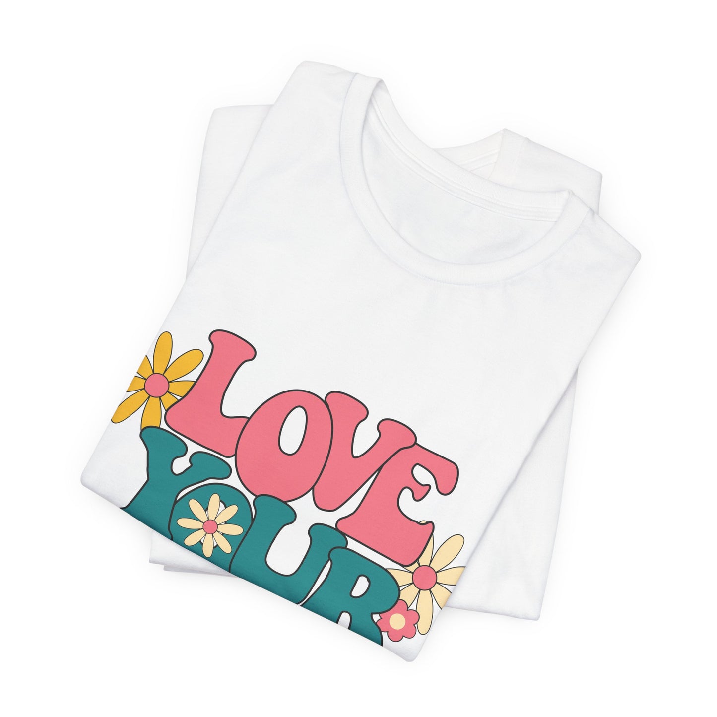 Love Your Self Retro Floral Tee
