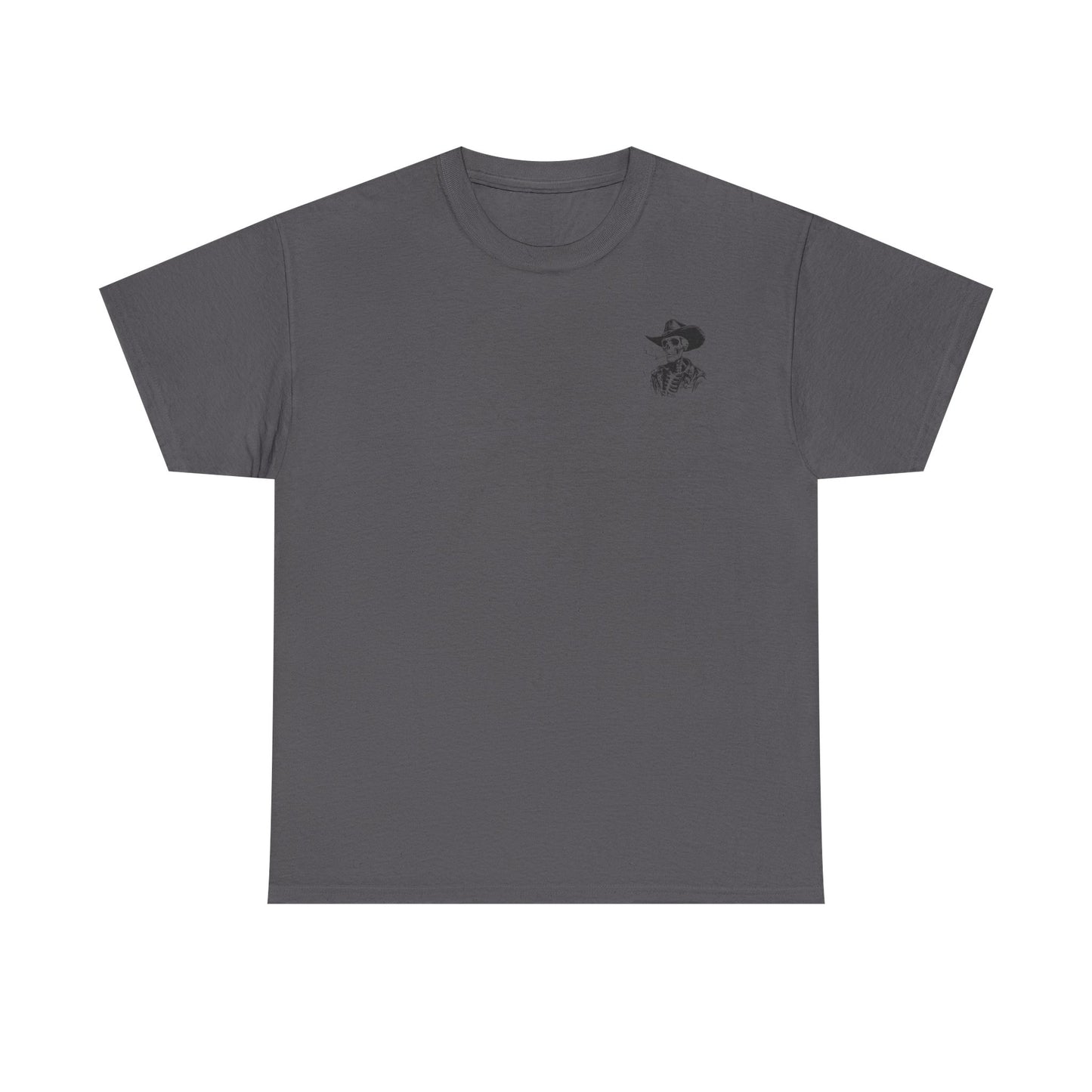 Skeleton Cowboy T-Shirt — Western Skull Graphic Tee