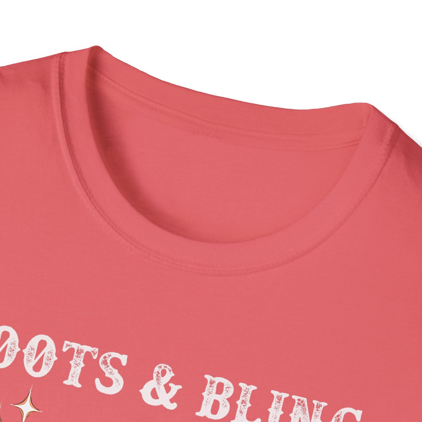 Cowgirl T-Shirt — "Boots & Bling" Floral Western Tee