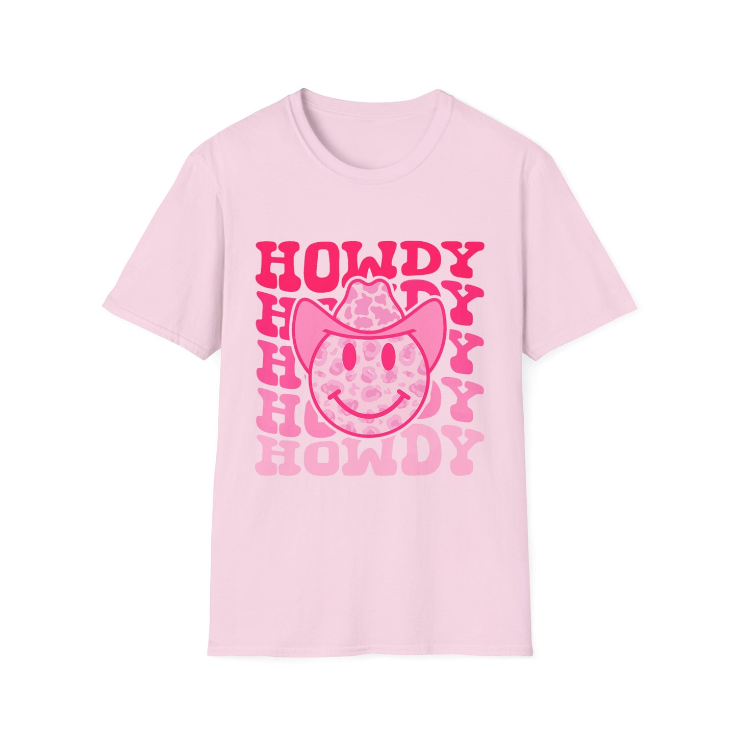Howdy Pink Smiley Cowboy T-Shirt