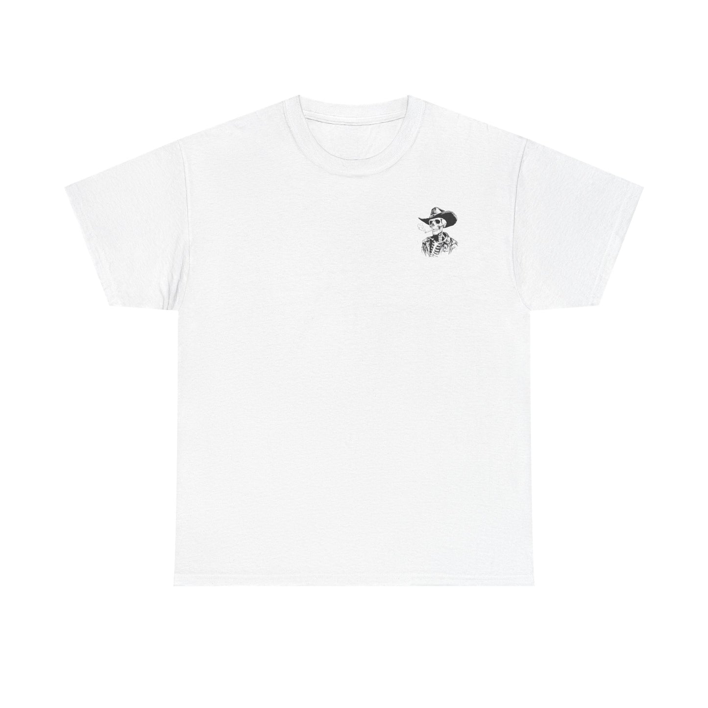 Skeleton Cowboy T-Shirt — Western Skull Graphic Tee