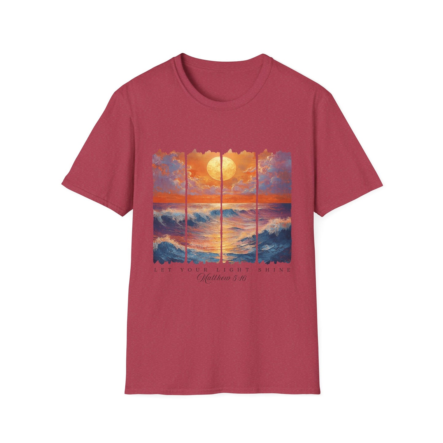Sunset Ocean Art T-Shirt — Coastal Sunrise Graphic Tee