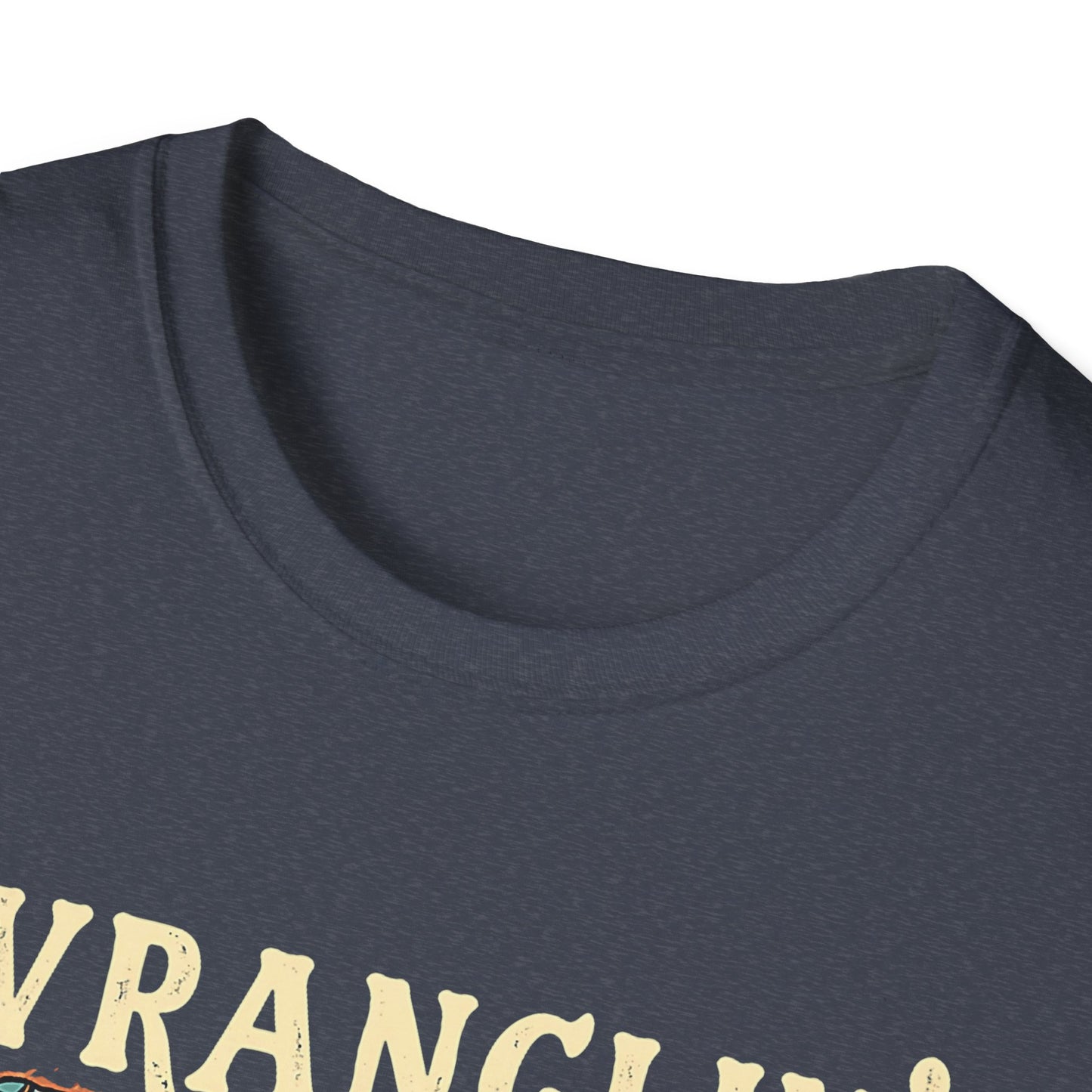 Wranglin' Real Cowboy T-Shirt — Retro Western Rodeo Graphic Tee