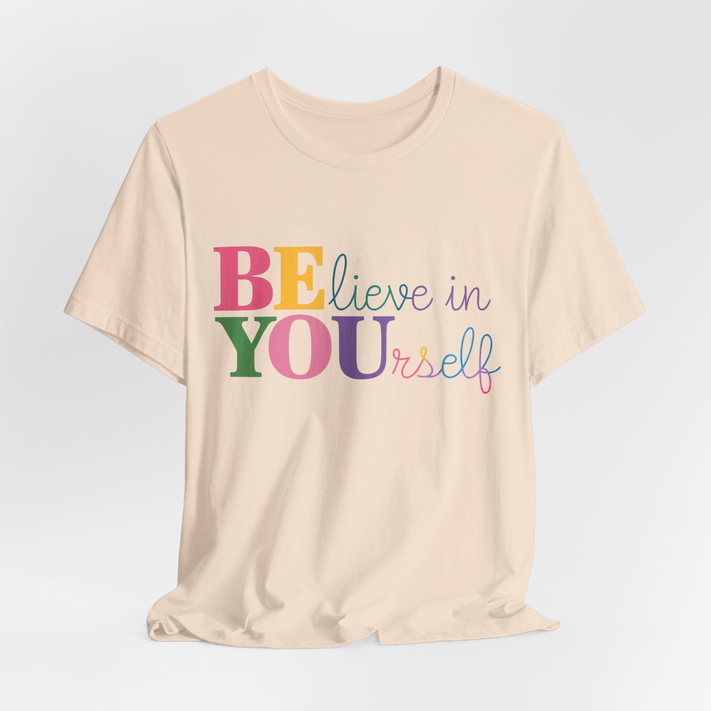 Believe in Yourself Colorblock Tee