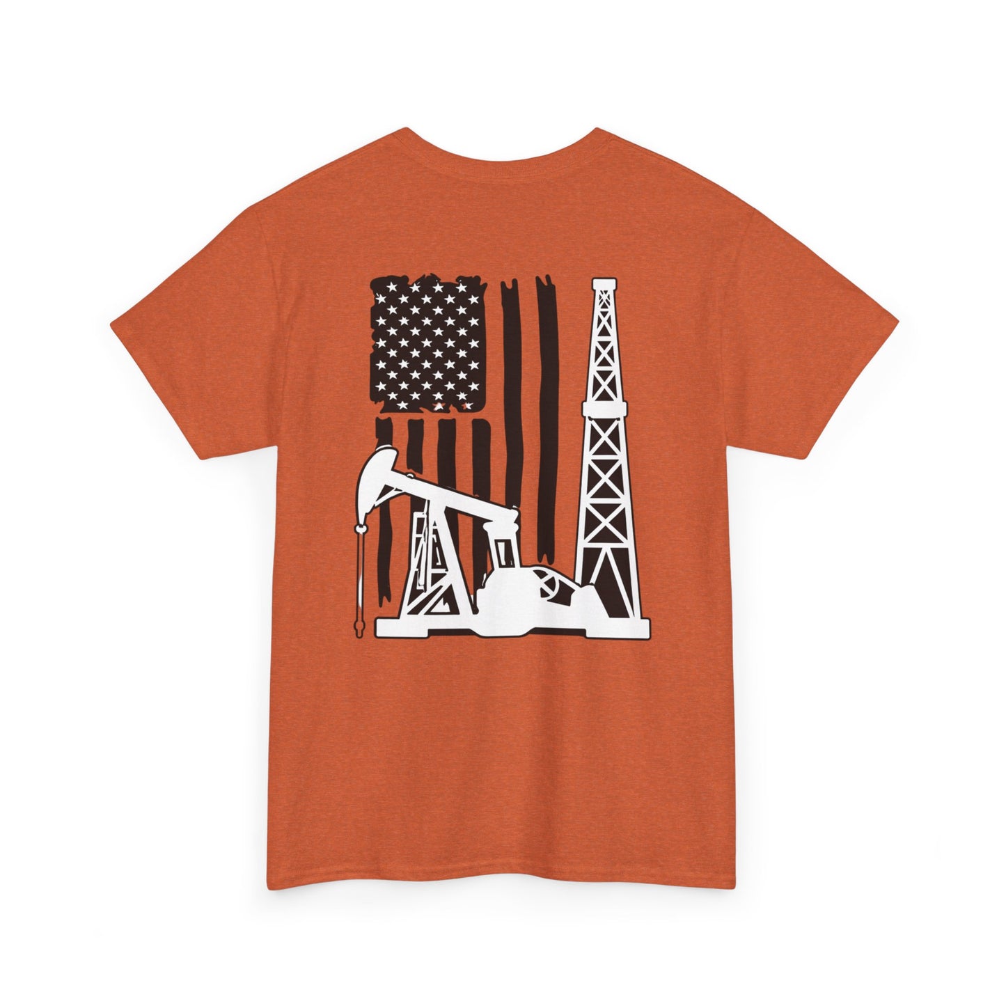 Oilfield Flag Tee — American Oil Rig Graphic T-Shirt