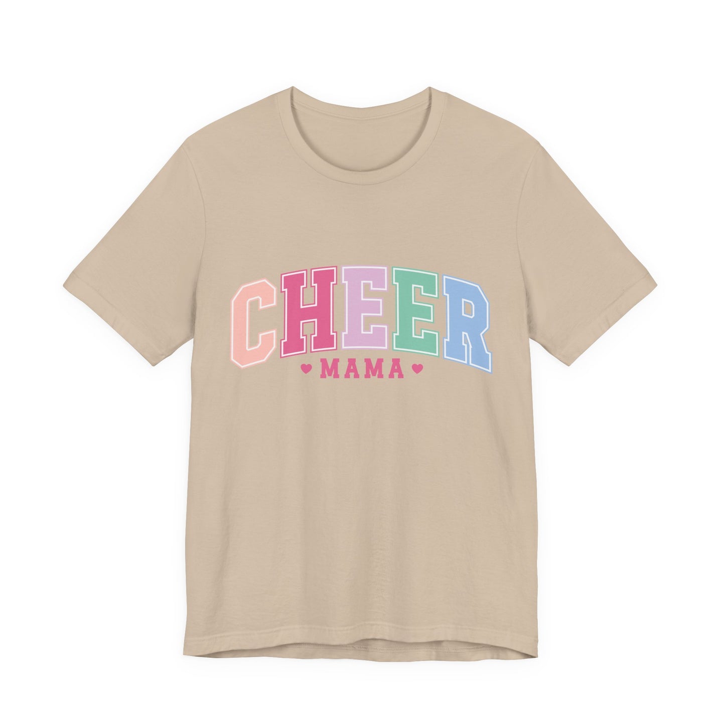Cheer Mama Pastel Arch T-Shirt — Cheerleading Mom Gift