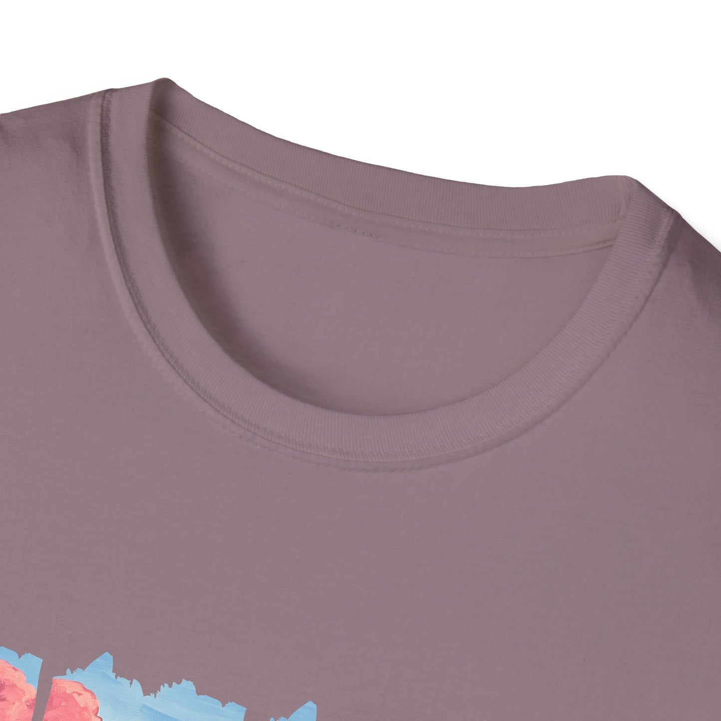 Scenic Mountain Sunset T-Shirt — Wildflower Valley Landscape Tee