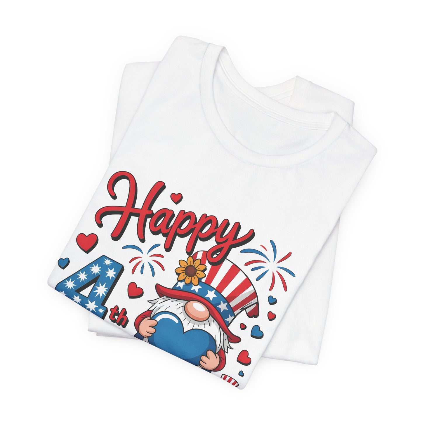 4th of July Gnome T-Shirt – Happy 4th of July Patriotic Tee