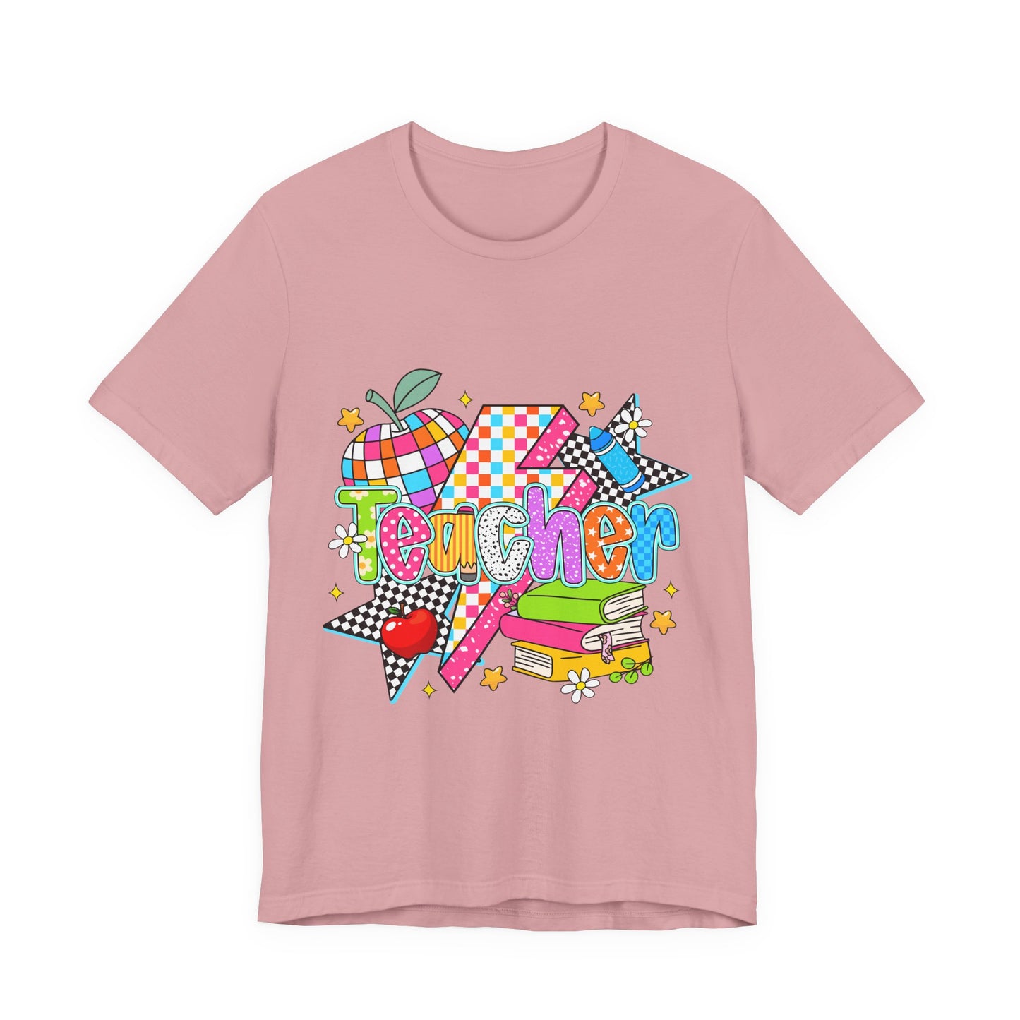 Teacher Colorful Doodle Graphic Tee — Back to School Gift for Teachers