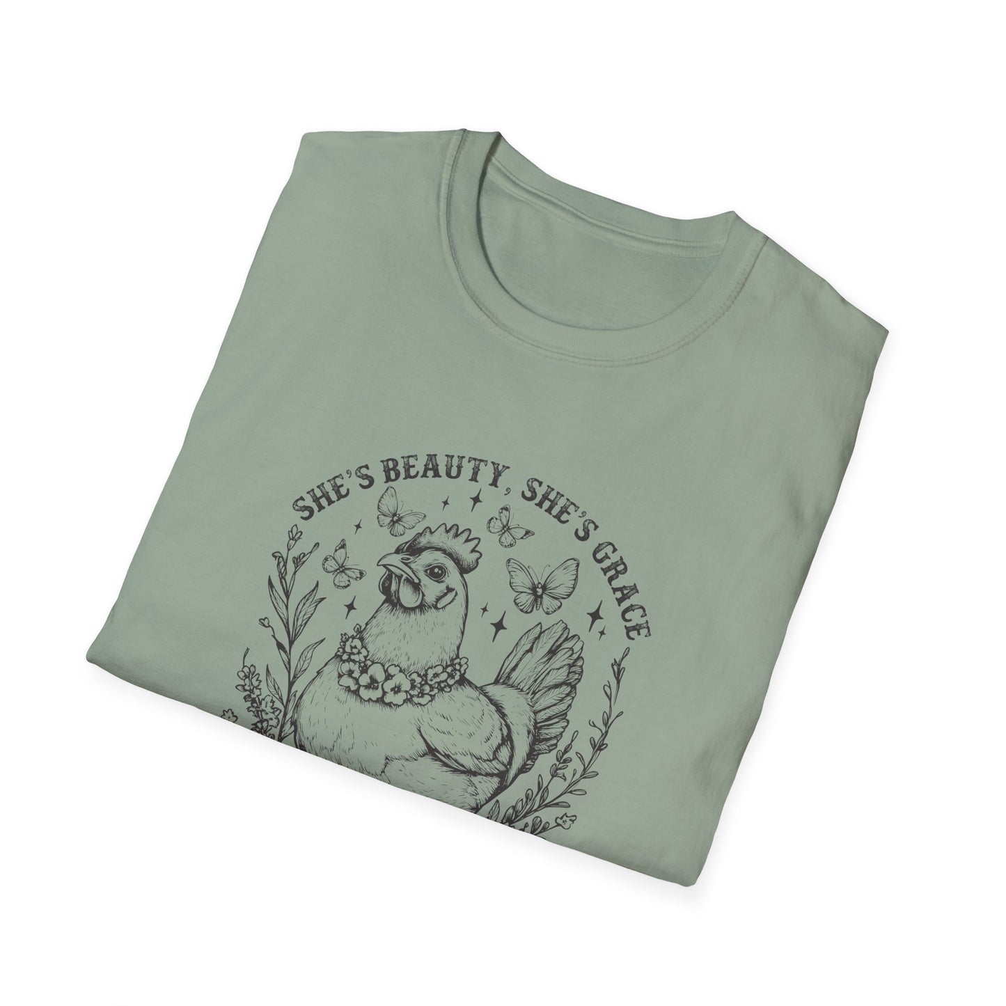She'll Peck You In The Face Chicken T-Shirt – Funny Farmyard Hen Graphic Tee