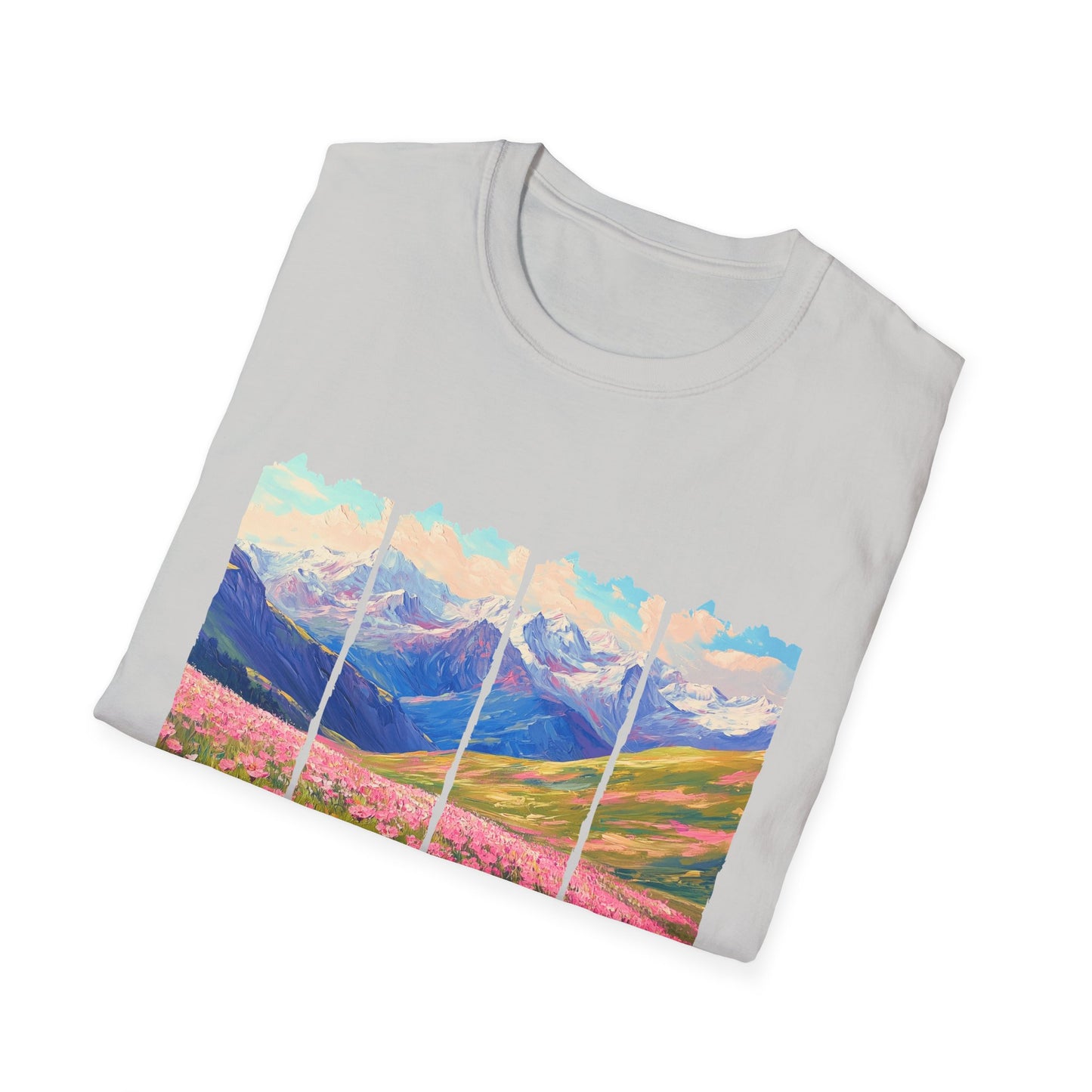 Mountain Wildflower Panel T-Shirt — Colorado 2024 Scenic Nature Tee
