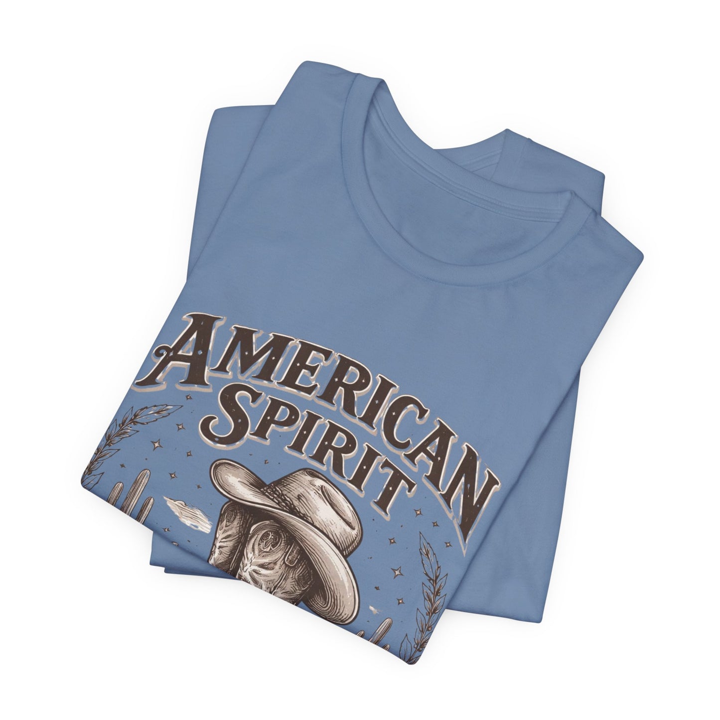American Spirit Cowboy Tee — Western Boot & Cactus Vintage Graphic T-Shirt