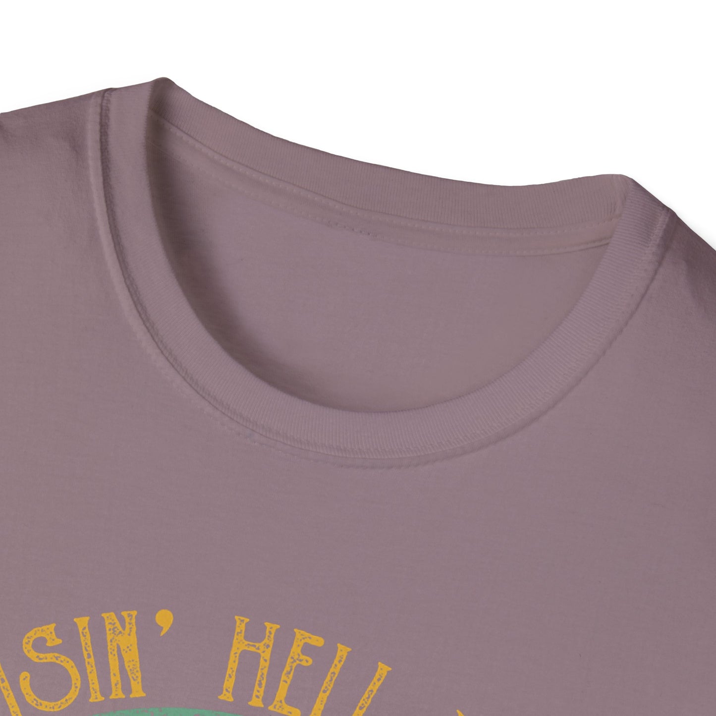 T-Shirt — Raisin' Hell With The Hippies And The Cowboys Vintage Skull Graphic