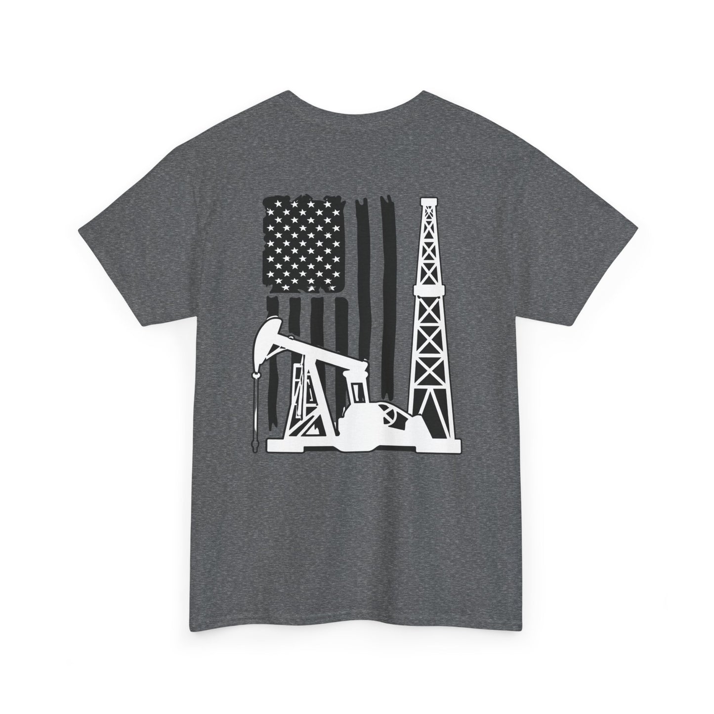 Oilfield Flag Tee — American Oil Rig Graphic T-Shirt