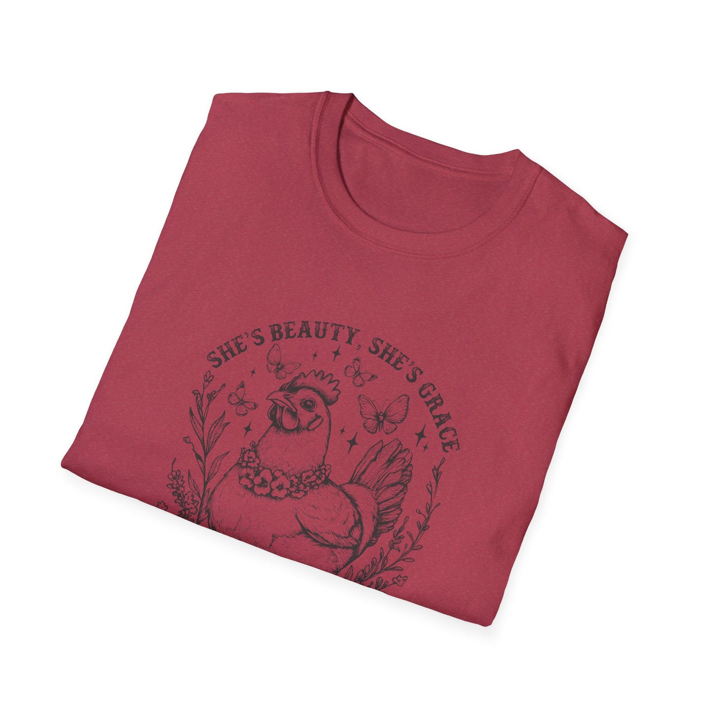 She'll Peck You In The Face Chicken T-Shirt – Funny Farmyard Hen Graphic Tee